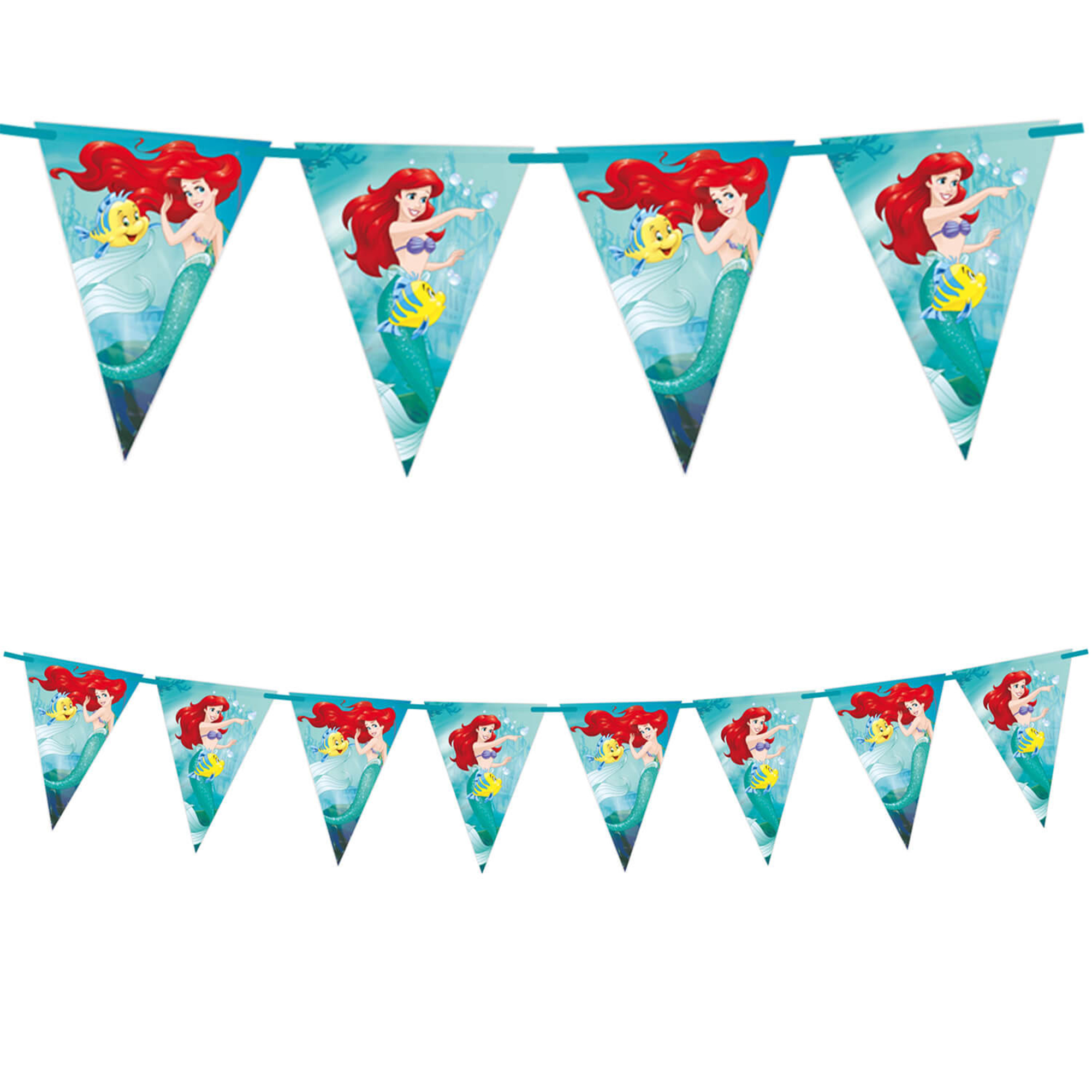 The Little Mermaid Party Tableware & Decorations Bundle - 16 Guests