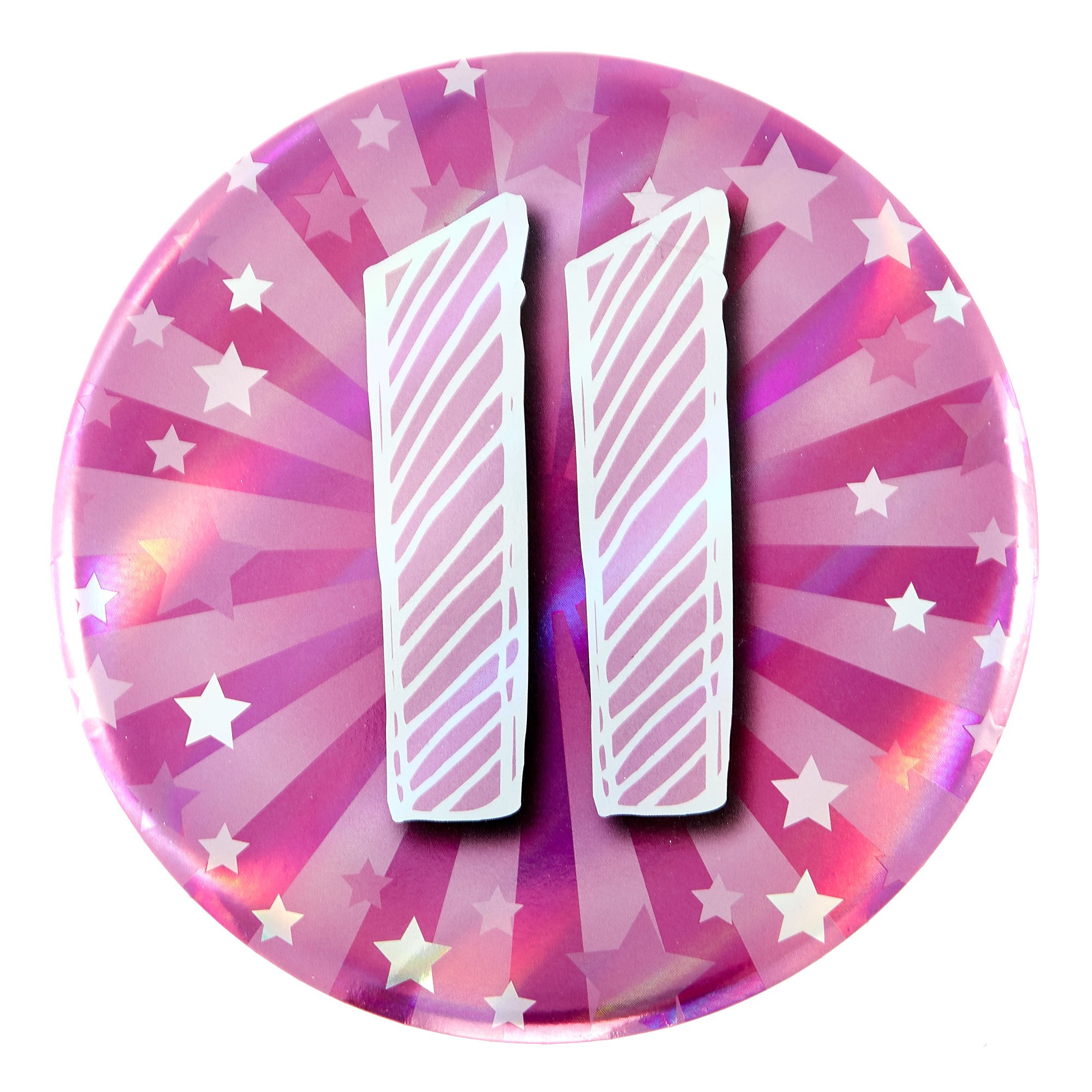 Giant 11th Birthday Badge - Pink