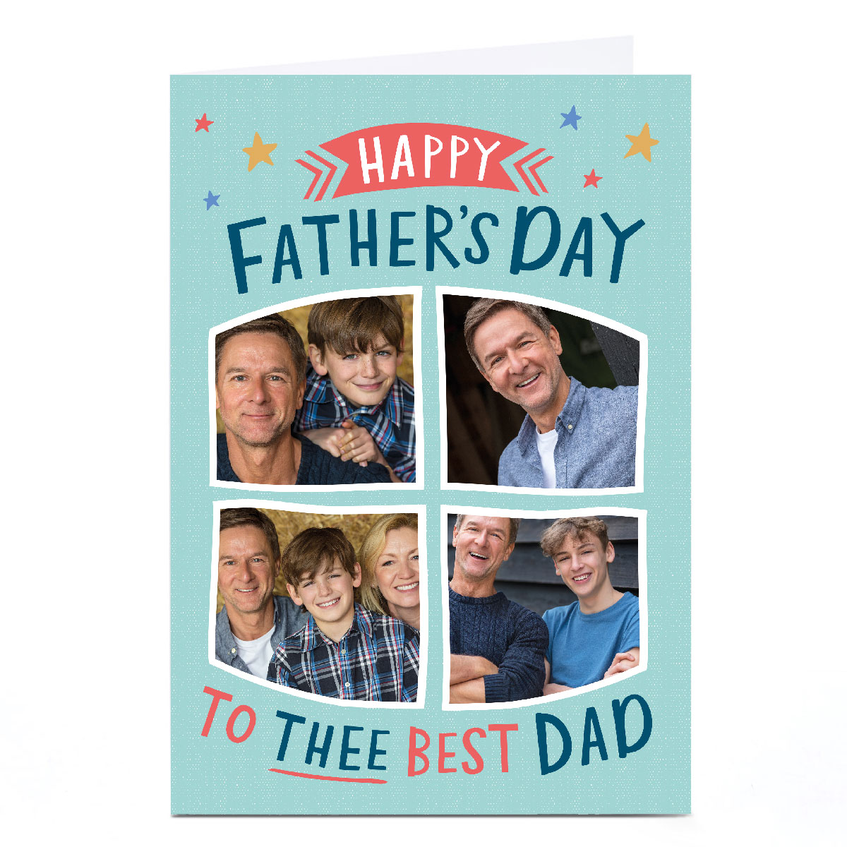 Photo Ebony Newton Father's Day Card - Thee Best Dad, 4 Photos