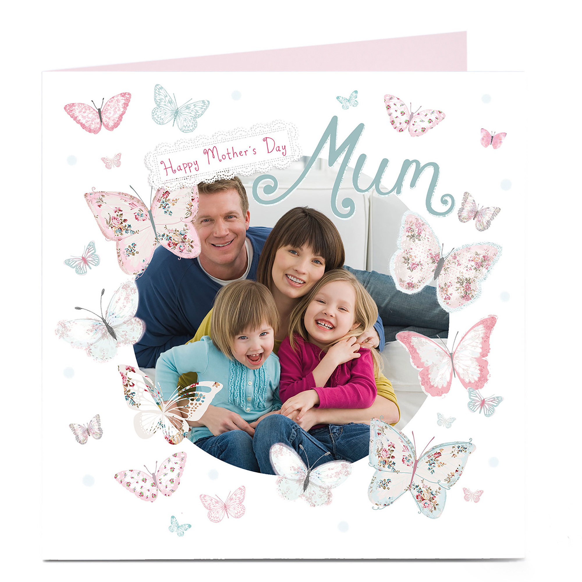 Photo Upload Mother's Day Card - Butterfly Mum