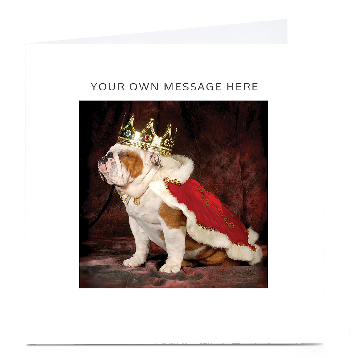 Personalised Card - Bulldog King