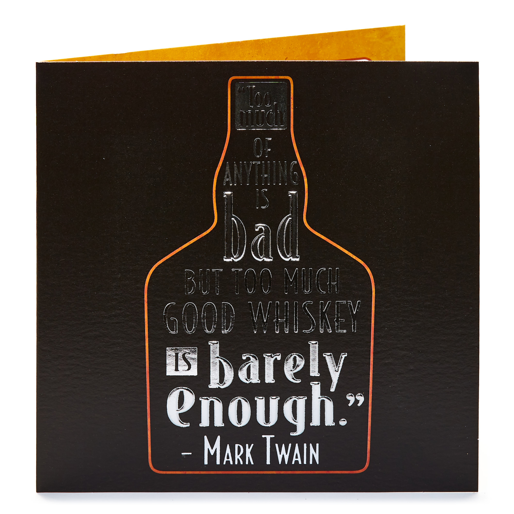 Birthday Card - Too Much Good Whiskey