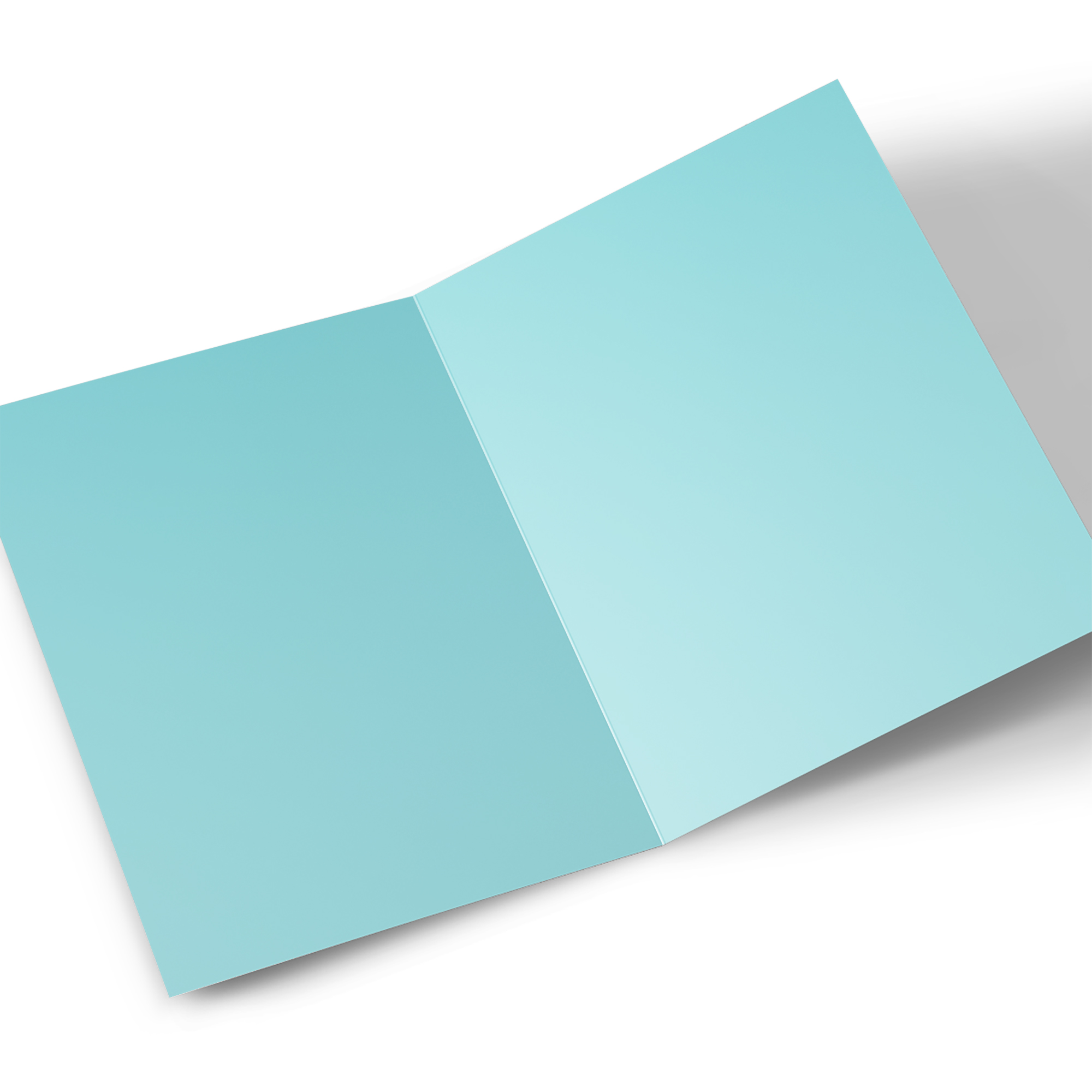 Photo Birthday Card - Blue Squares, Editable Age