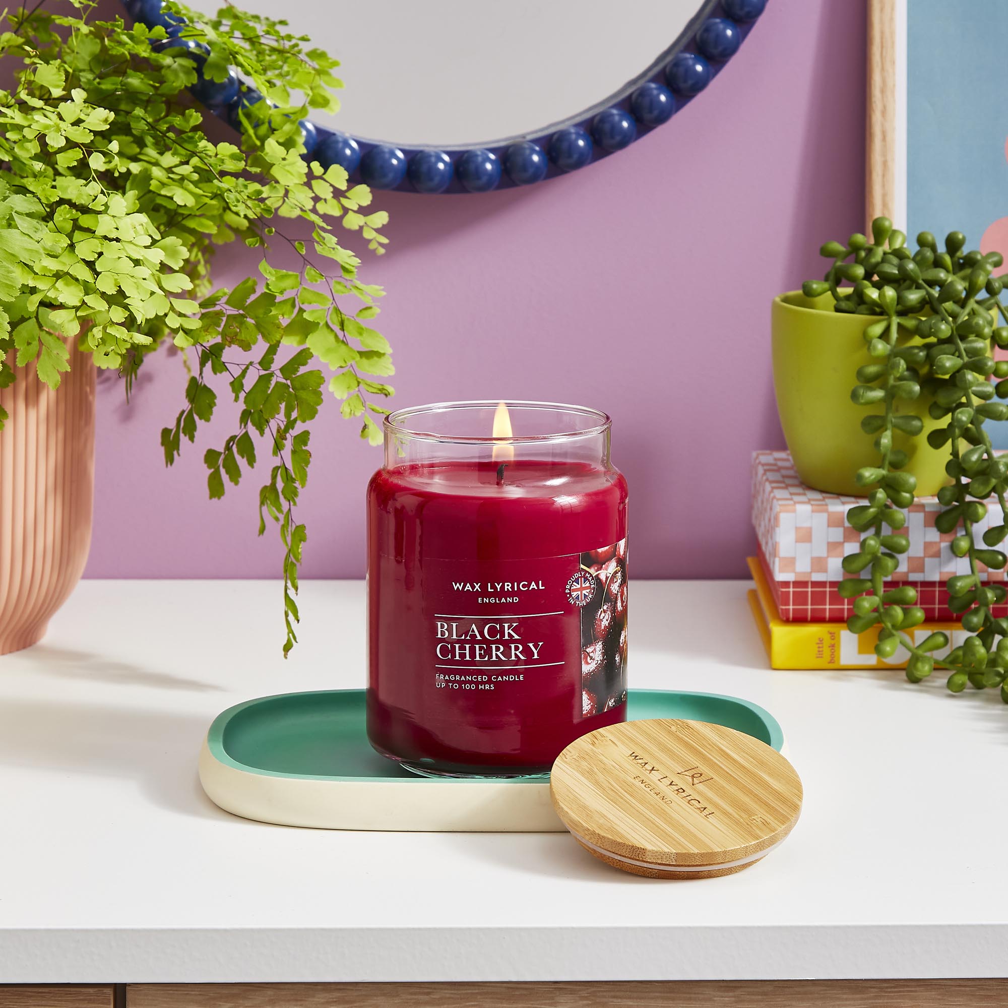 Wax Lyrical Black Cherry Fragranced Candle 475g
