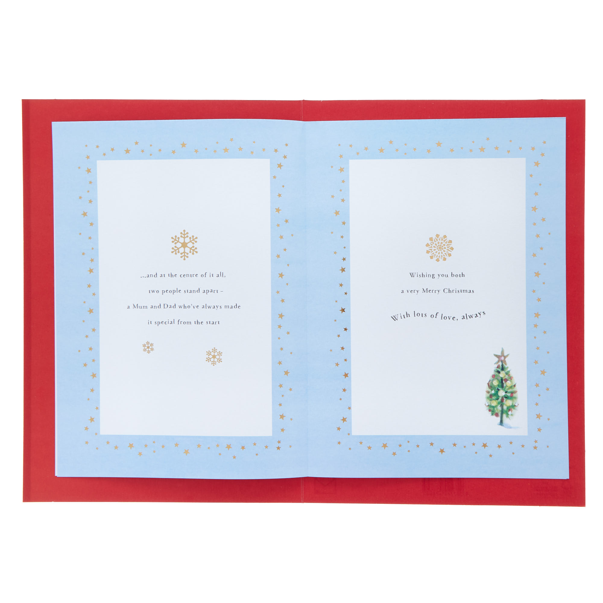 Mum & Dad Santa's Sleigh Christmas Card