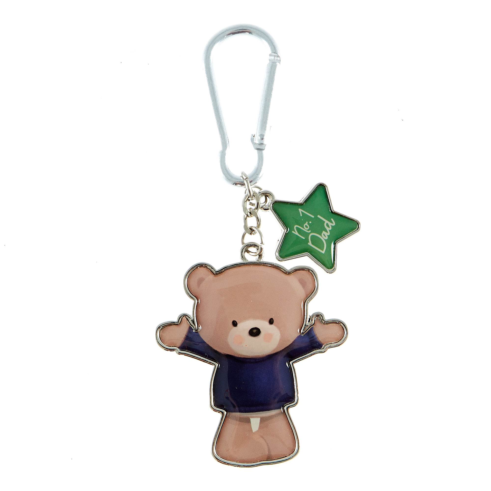 Hugs Bear No. 1 Dad Keyring 