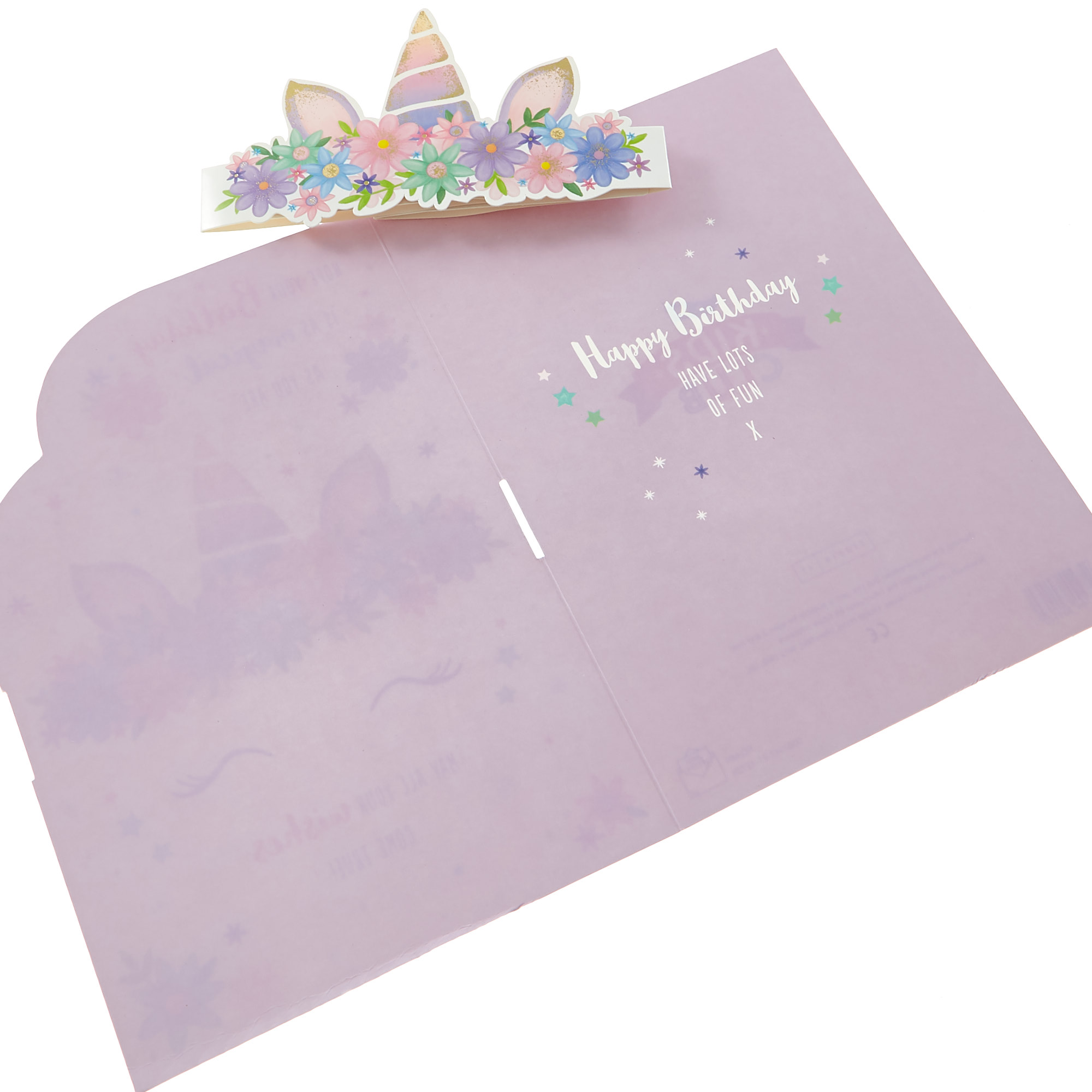 Dress-Up Birthday Card - Magical Unicorn