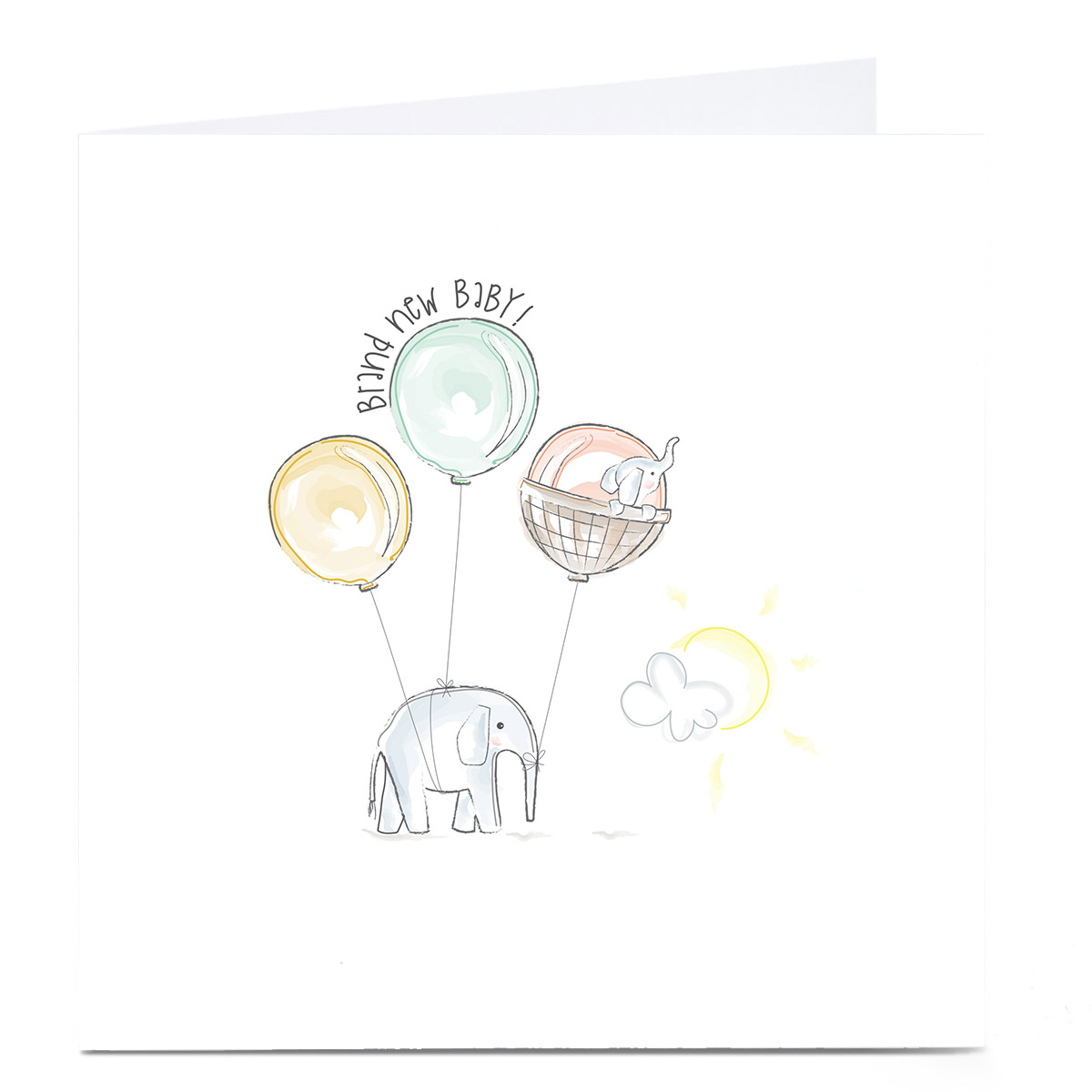 Personalised Rachel Griffin Birthday Card - Brand New Baby, 1