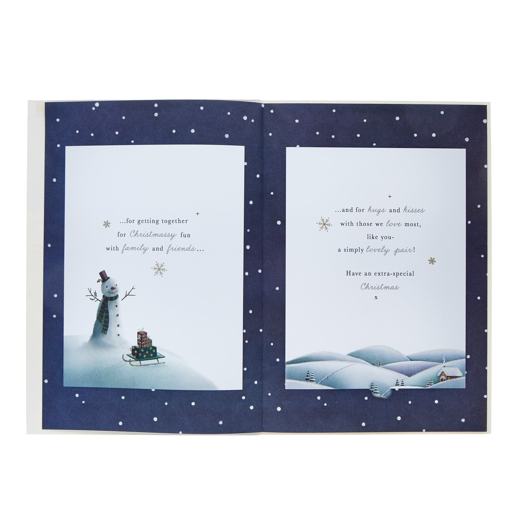 Both of You Bears & Tree Christmas Card