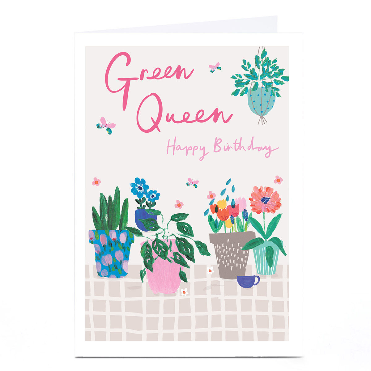 Birthday Card - Green Queen