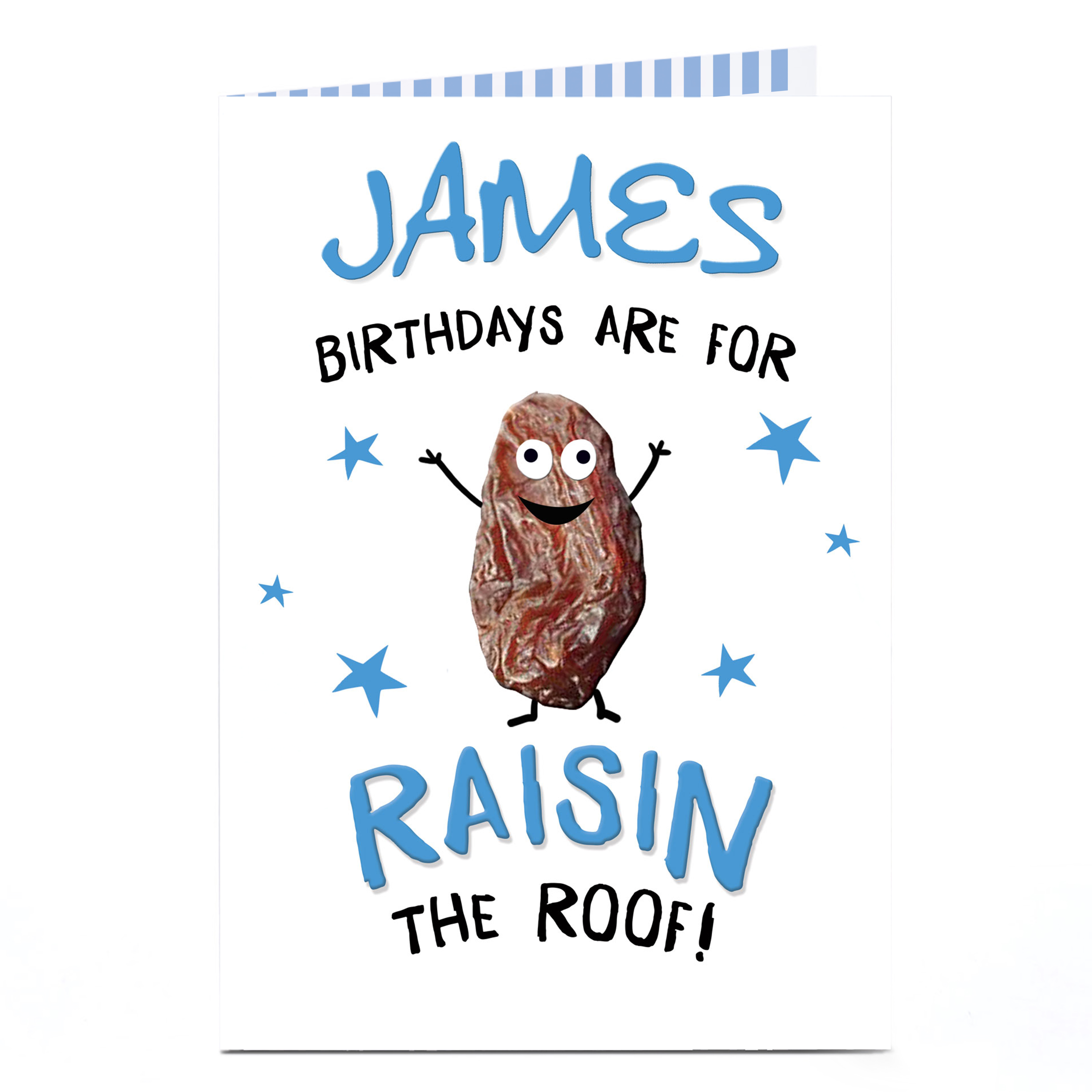 Personalised Birthday Card - Raisin The Roof