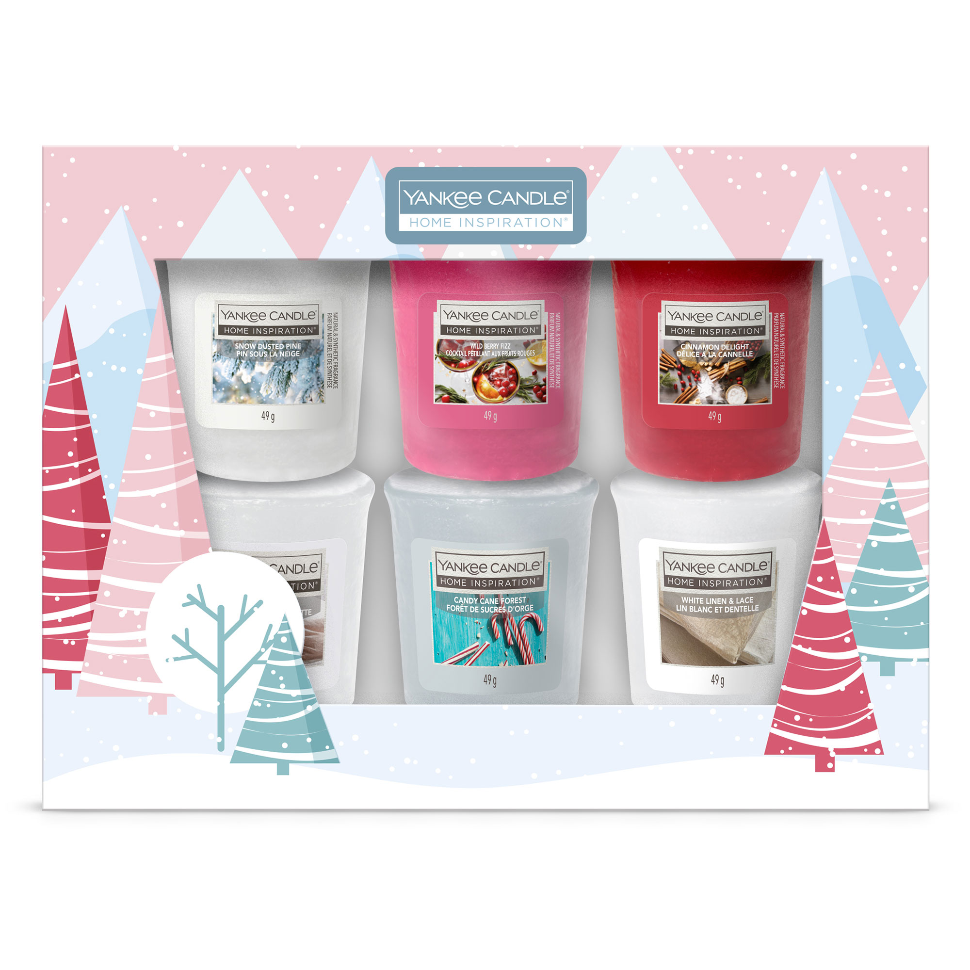 Buy Yankee Candle Home Inspiration Votive Christmas Gift Set of 6