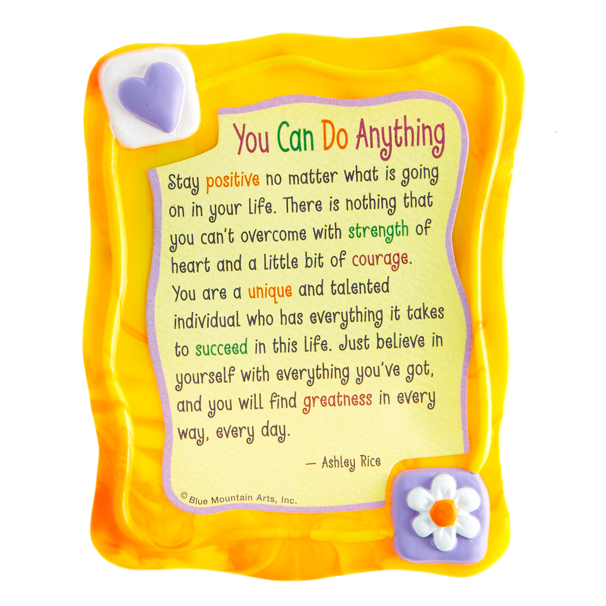 Blue Mountain Arts Magnet - You Can Do Anything 