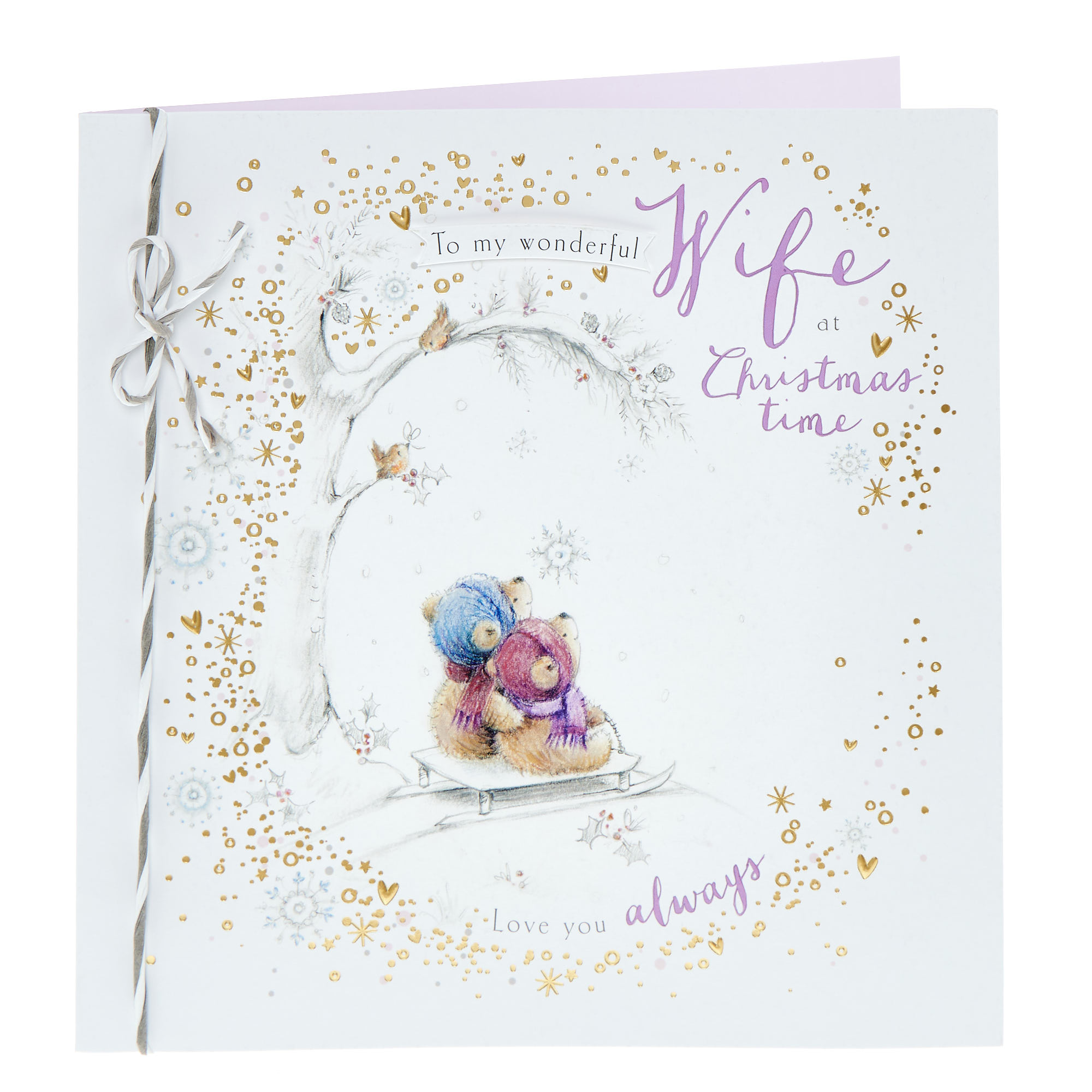 Wonderful Wife Bears Christmas Card