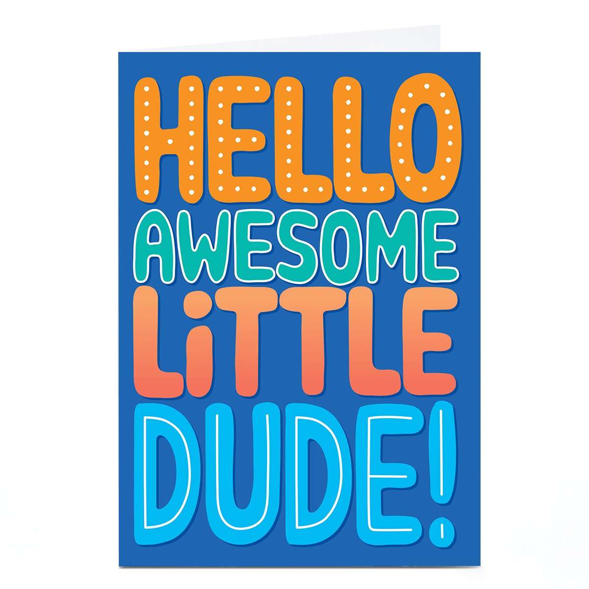 Pigment New Baby Card - Hello Awesome Little Dude