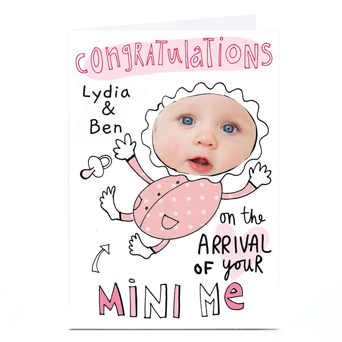 Photo Lindsay Loves To Draw Card - Mini Me, Pink