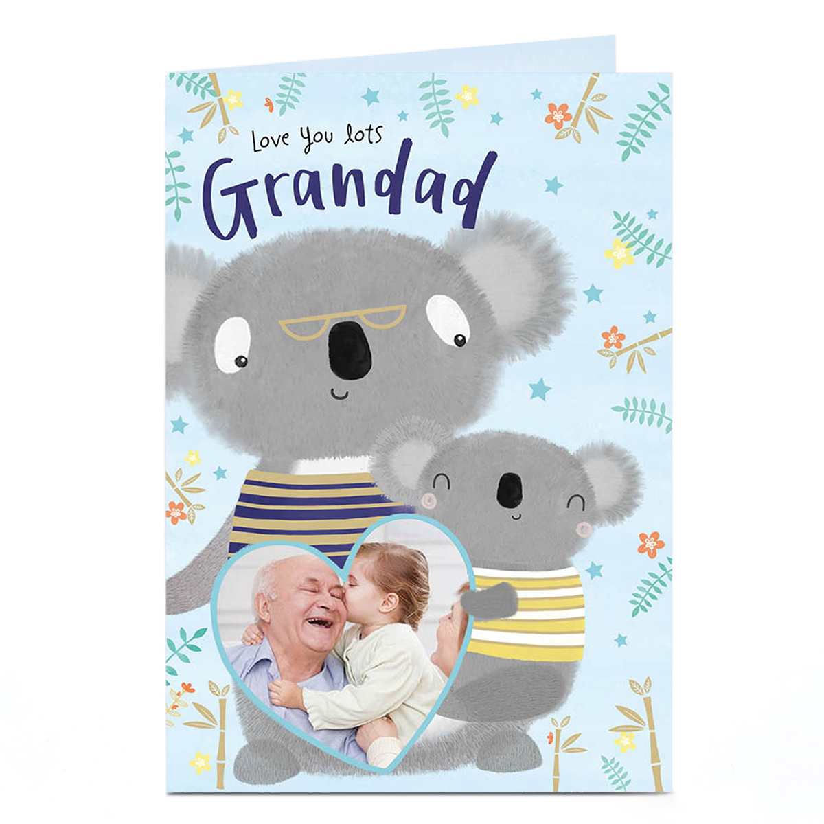 Photo Father's Day Card -  Grandad, Koalas 