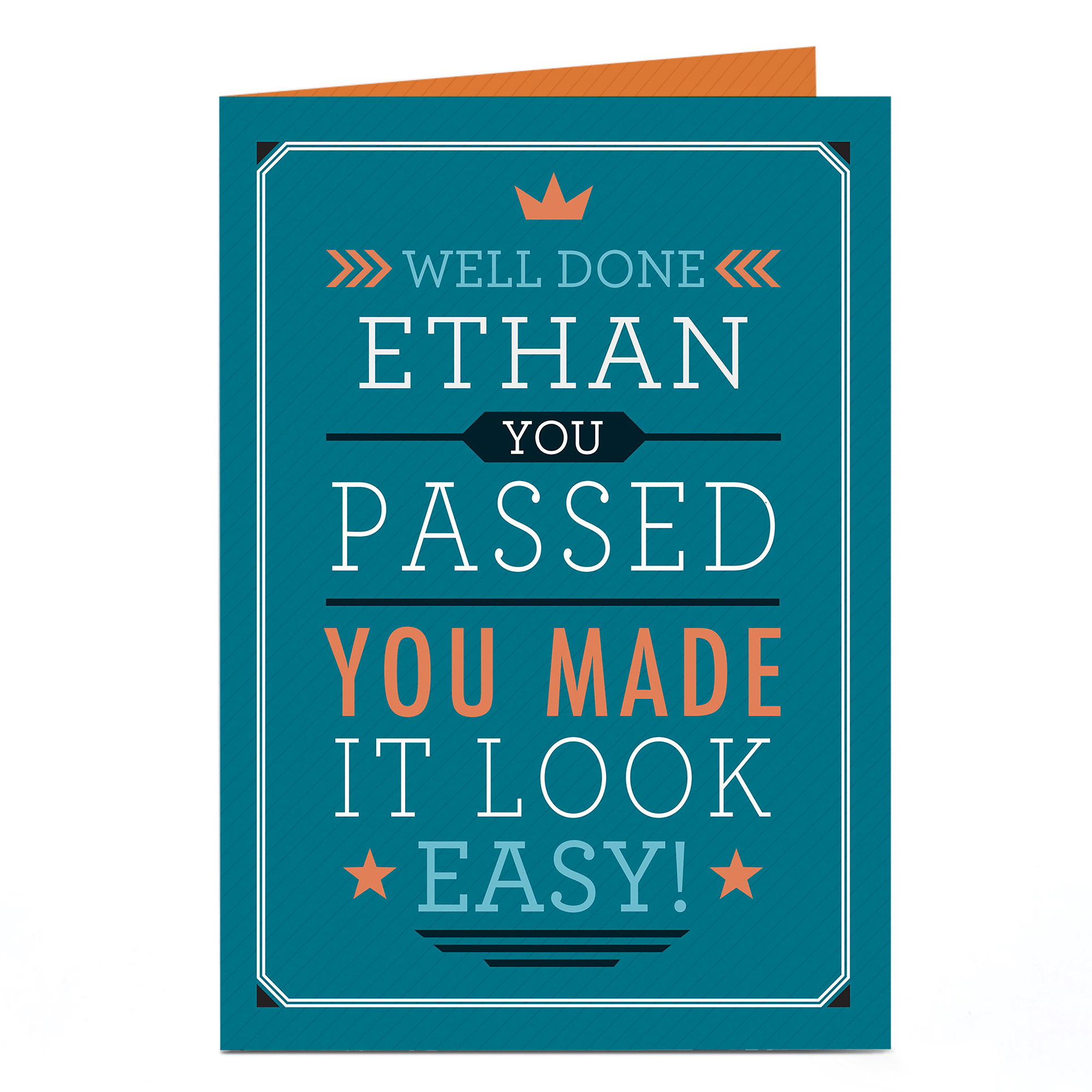 Personalised Congratulations Card - You Made It Look Easy