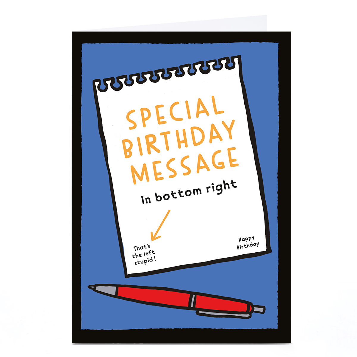 Personalised Birthday Card - Special Birthday Message