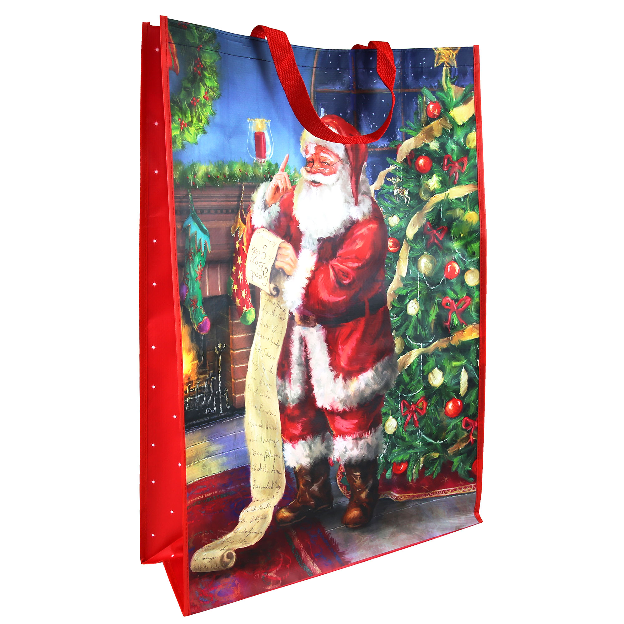 Jumbo Portrait Christmas Gift Bag - Traditional Santa
