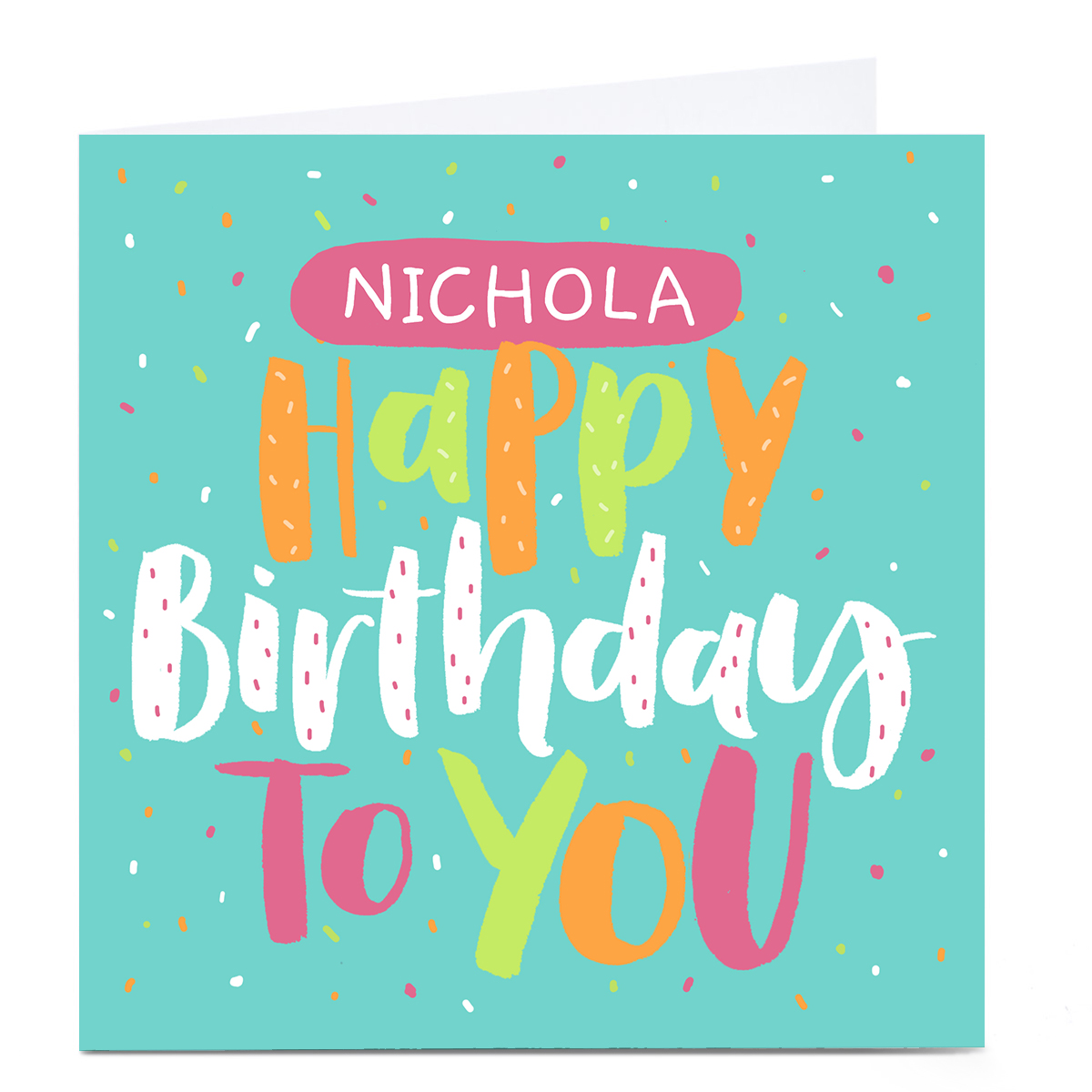 Personalised Nikki Whiston Birthday Card - Any Name 