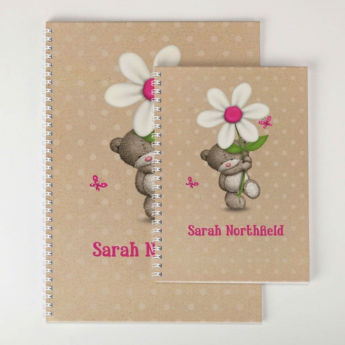 Personalised Hugs Flower Notebook