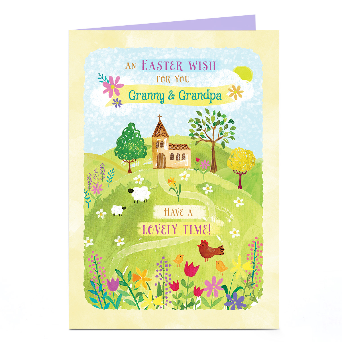 Personalised Easter Card - Have A Lovely Time