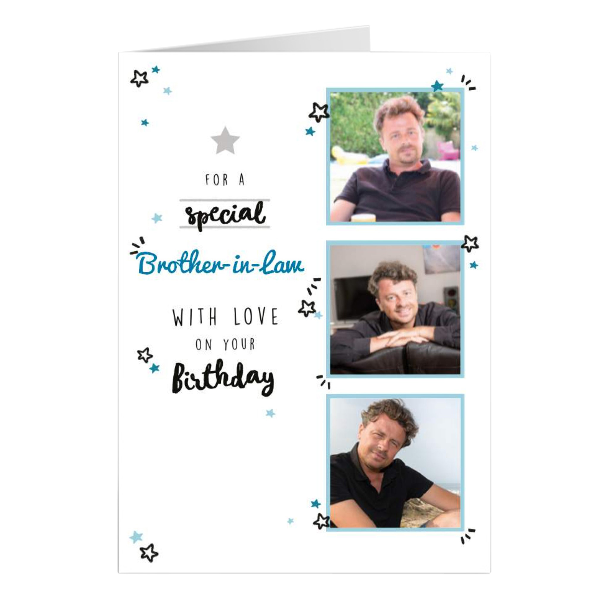 Photo Birthday Card - Brother-in-Law With Love