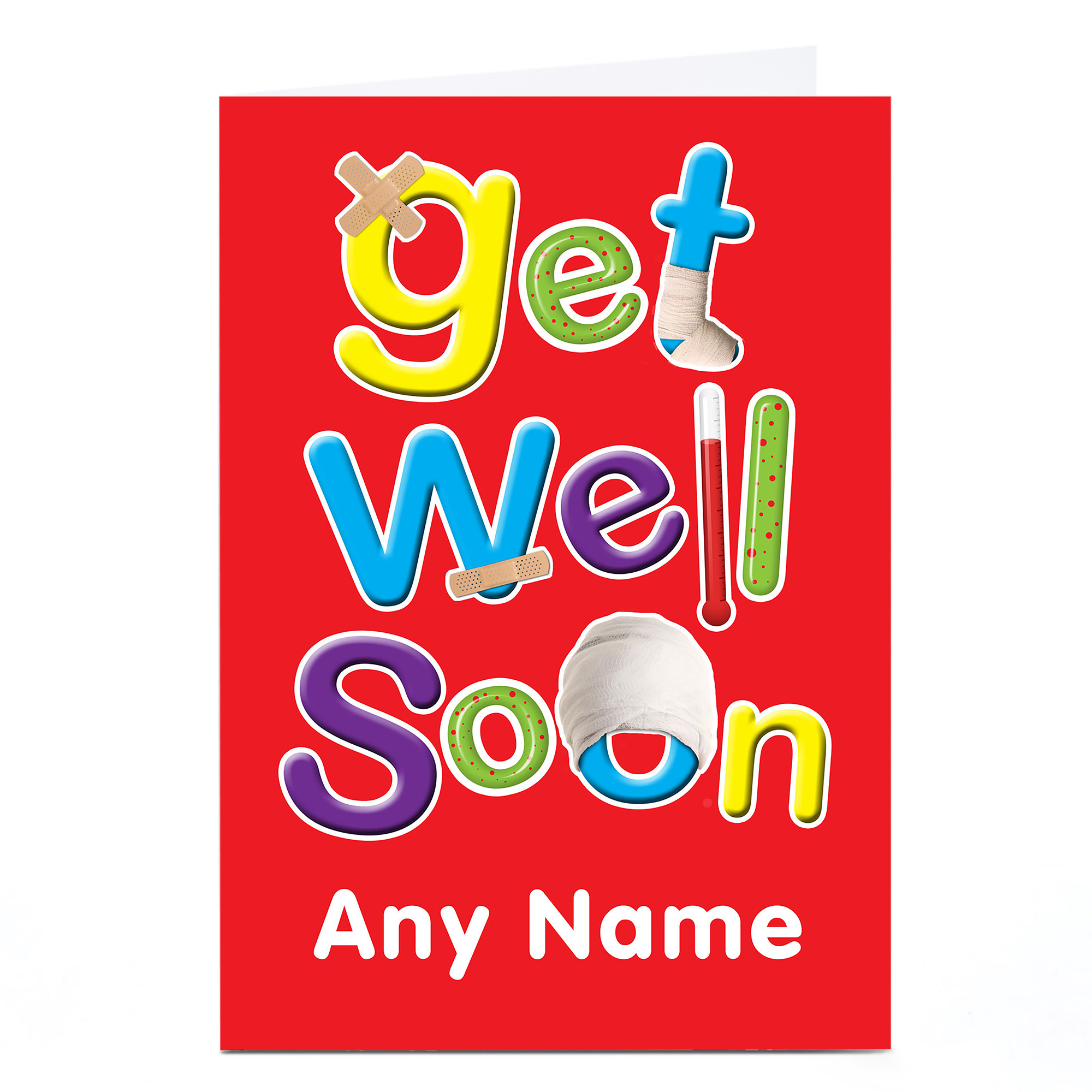 Personalised Get Well Soon Card - First Aid