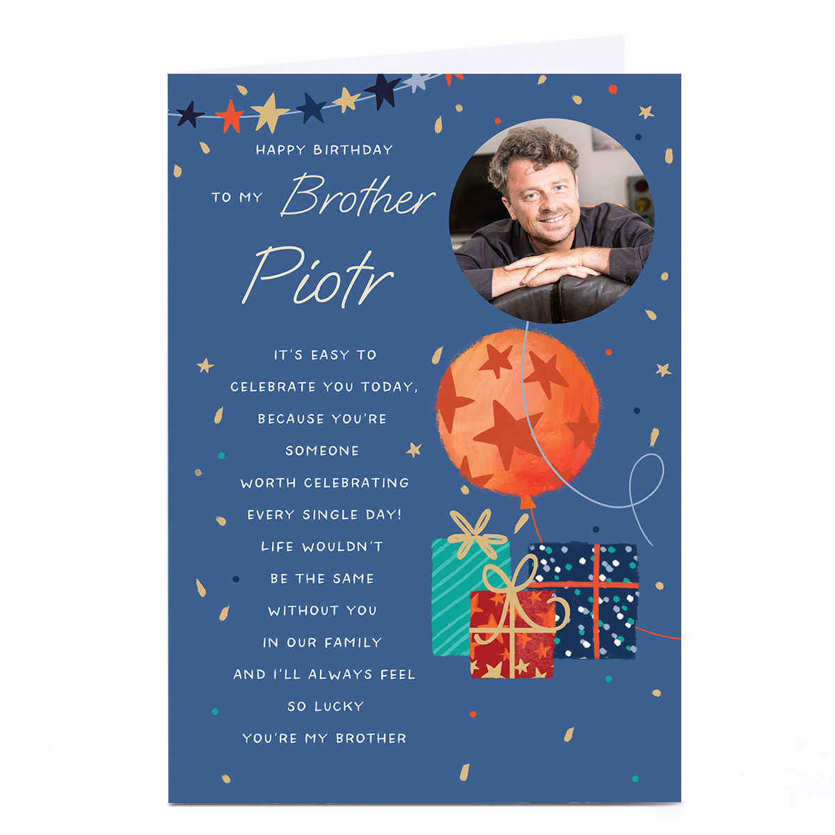 Photo Birthday Card - Someone Worth Celebrating, Brother