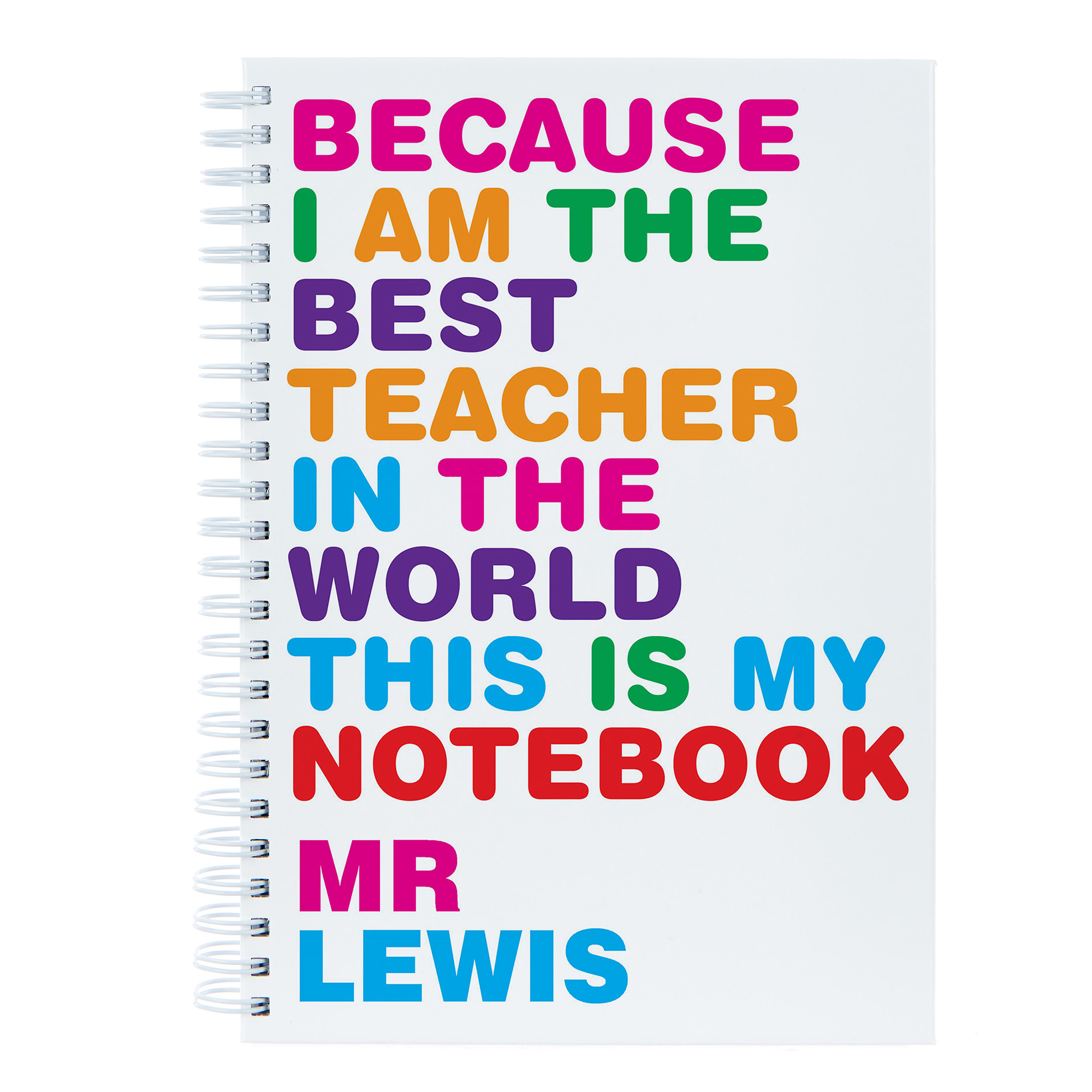 Personalised Best Teacher Notebook
