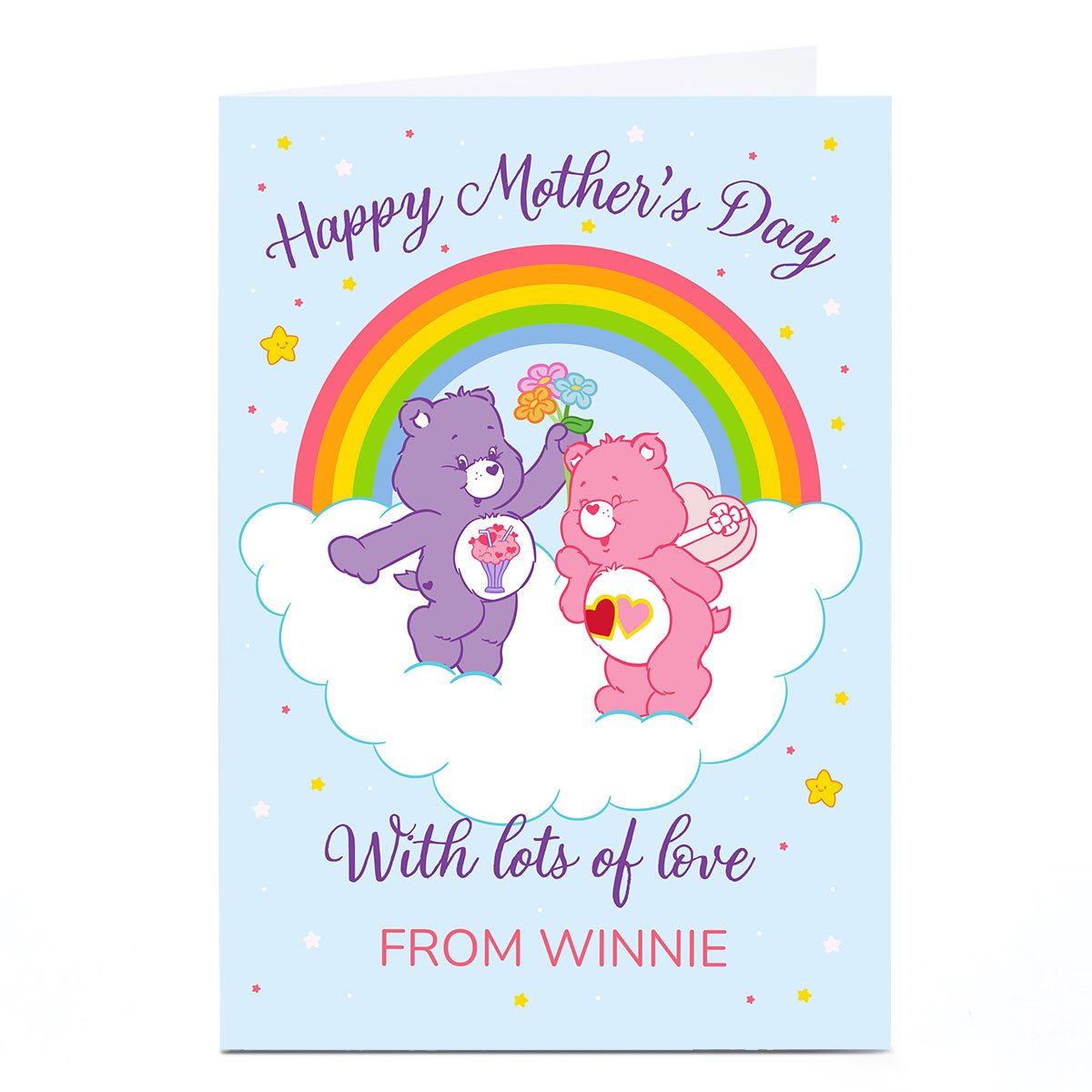 Personalised Mother's Day Card - Care Bears Happy Mother's Day
