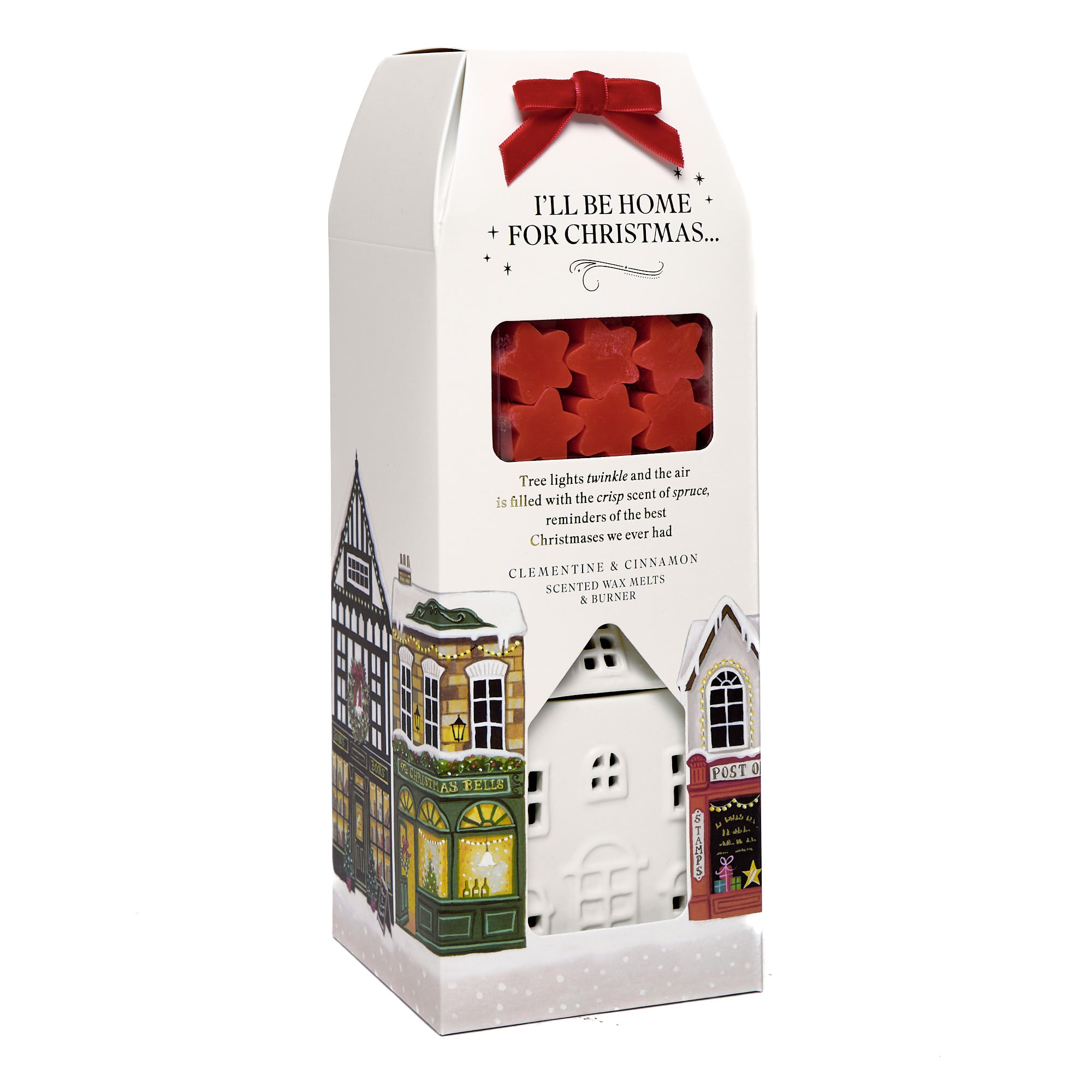 Home For Christmas Clementine & Cinnamon Wax Melts & Burner