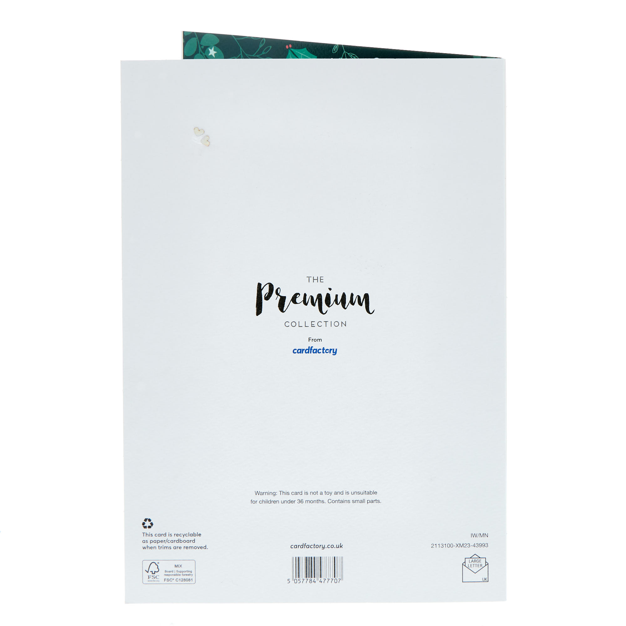 Premium Dad Wreath & Stocking Christmas Card