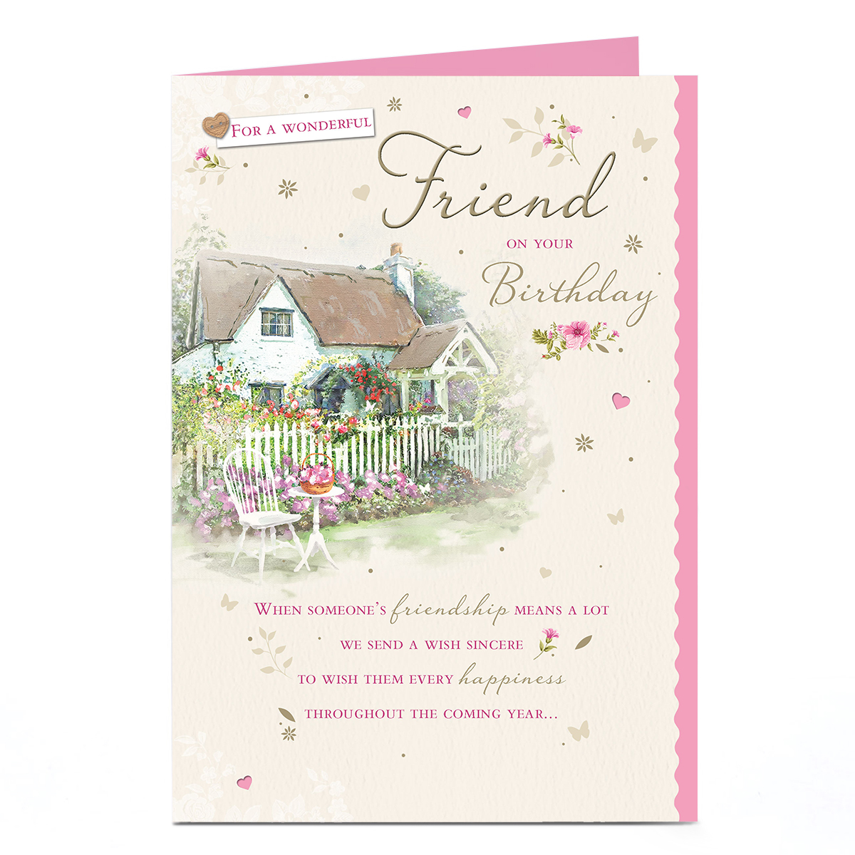 Birthday Card - For A Wonderful Friend On Your Birthday