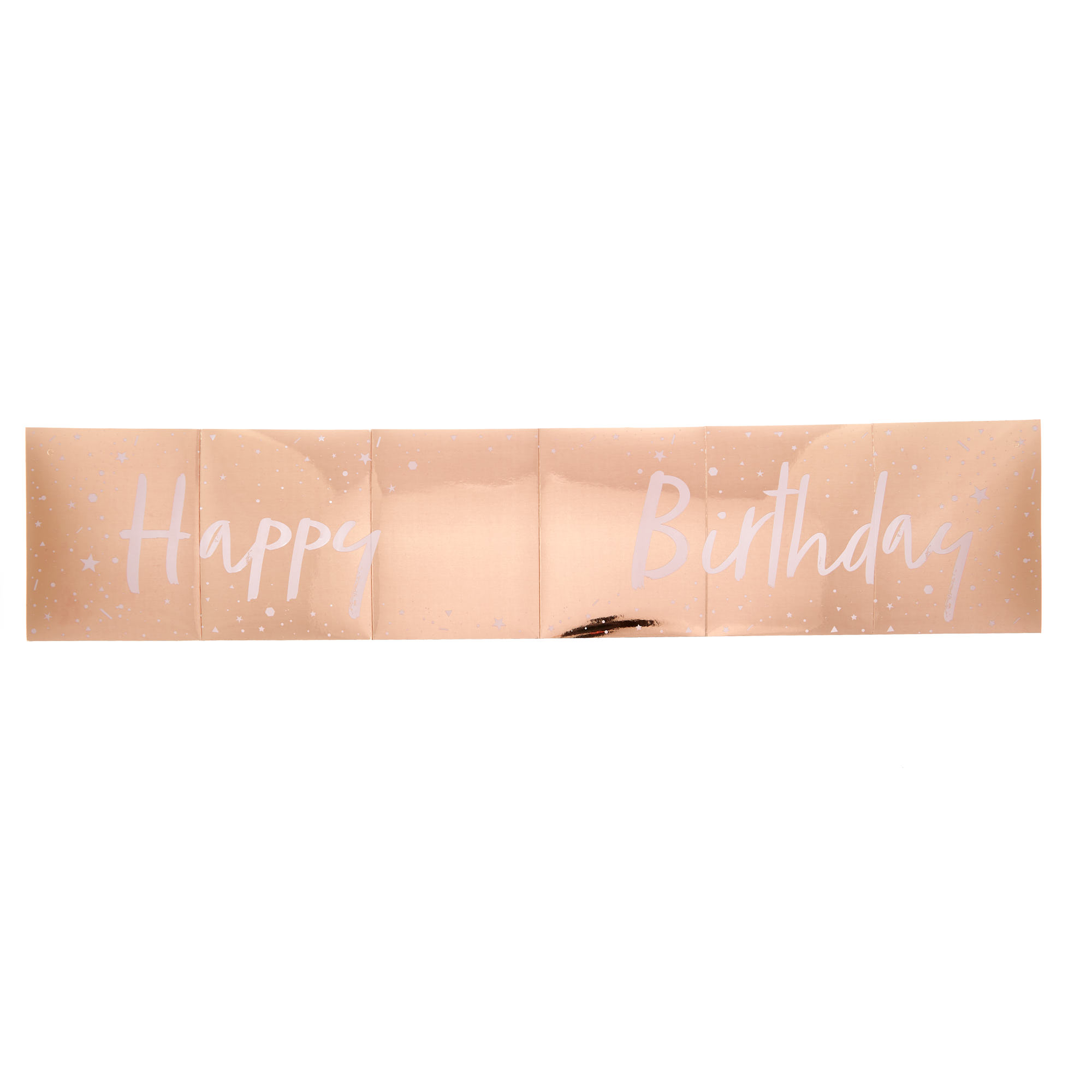 Buy Add Your Own Age Rose Gold Happy Birthday Banner for GBP 1.99 ...