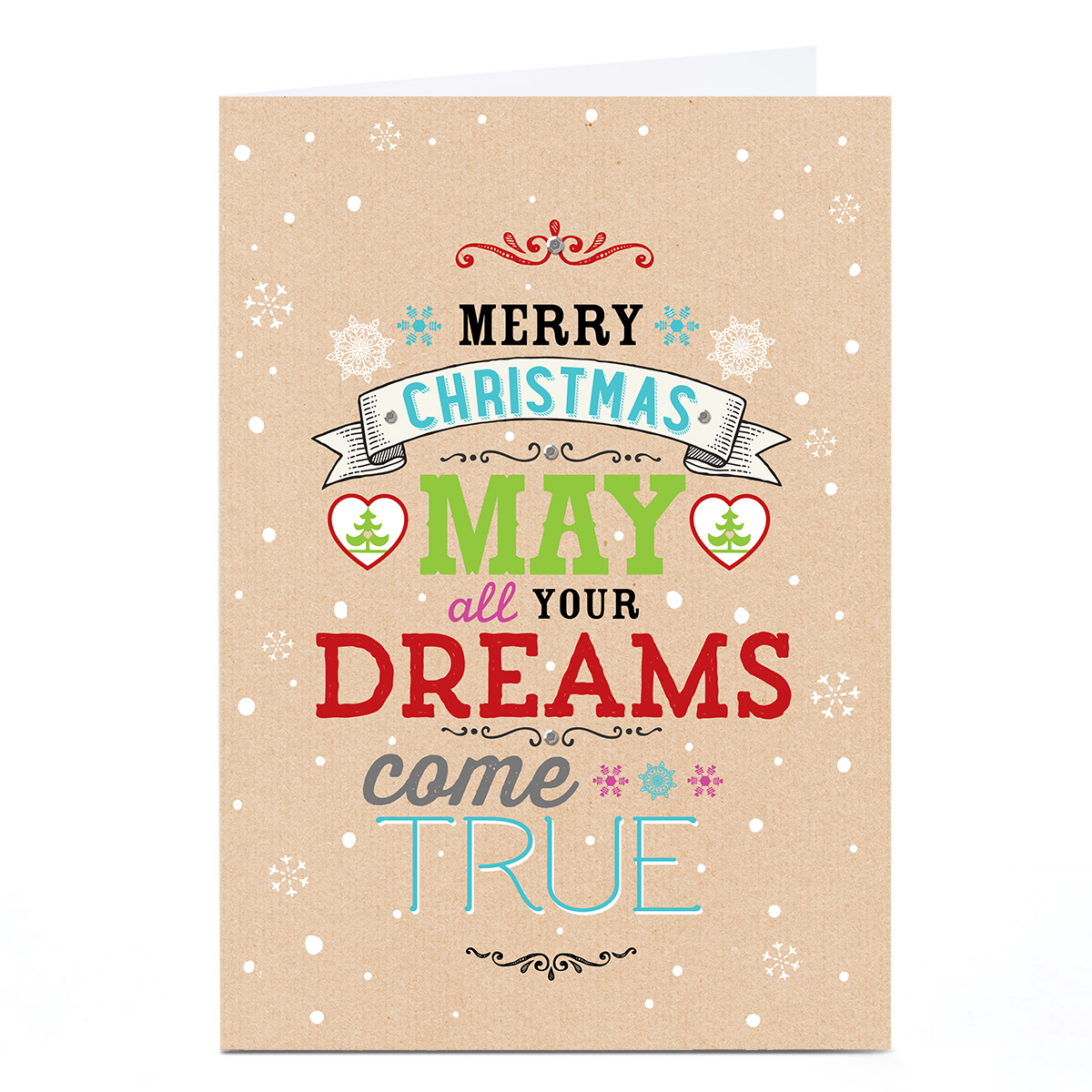 Personalised Christmas Card - May All Your Dreams