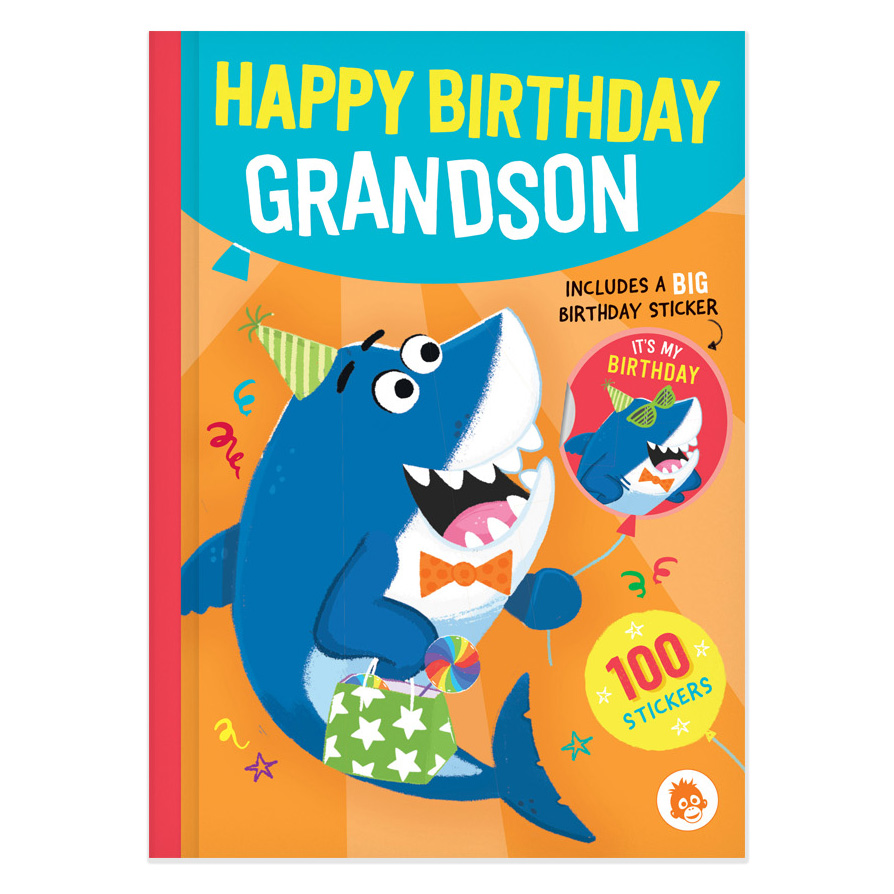 Buy Happy Birthday Grandson Shark Activity Book & Stickers for GBP 3.99