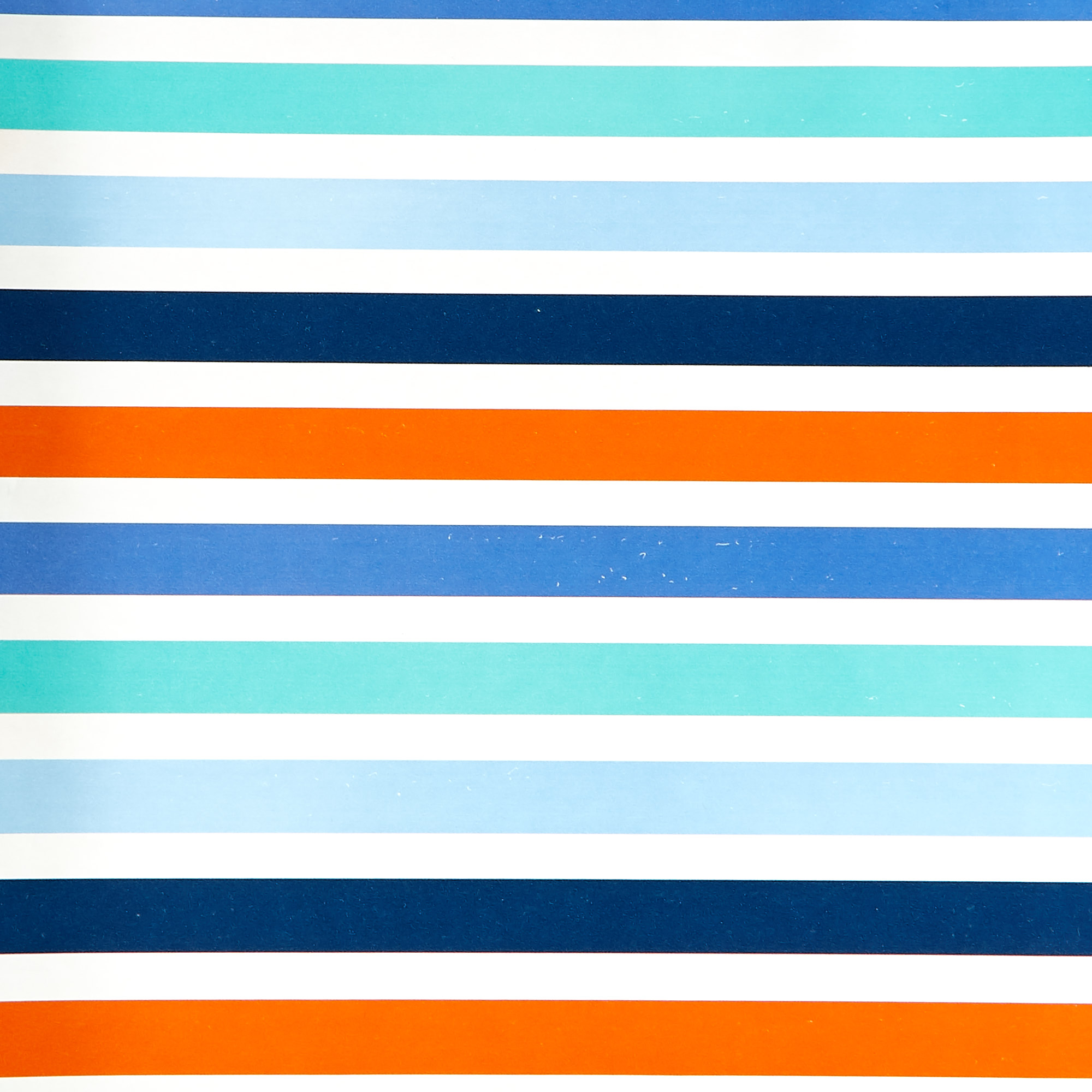 Blue & Orange Stripes Wrapping Paper - 3 Metres 