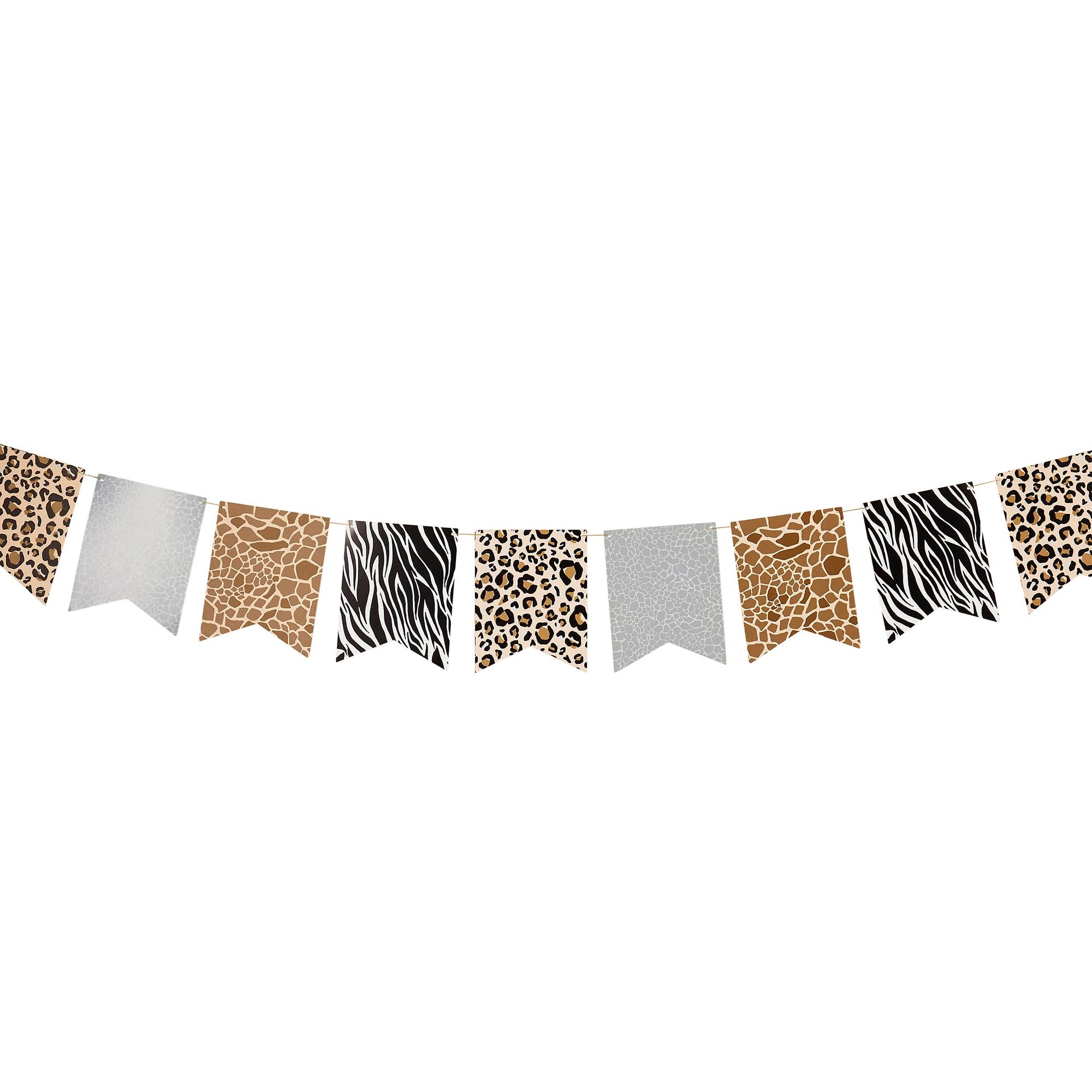 Animal Print Card Bunting 2.5m