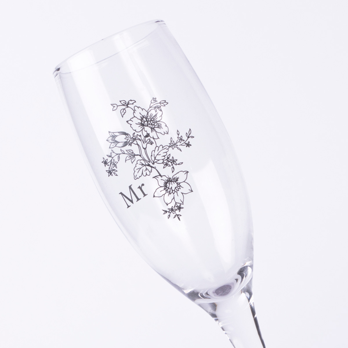 Wedding His & Hers Champagne Glass Set