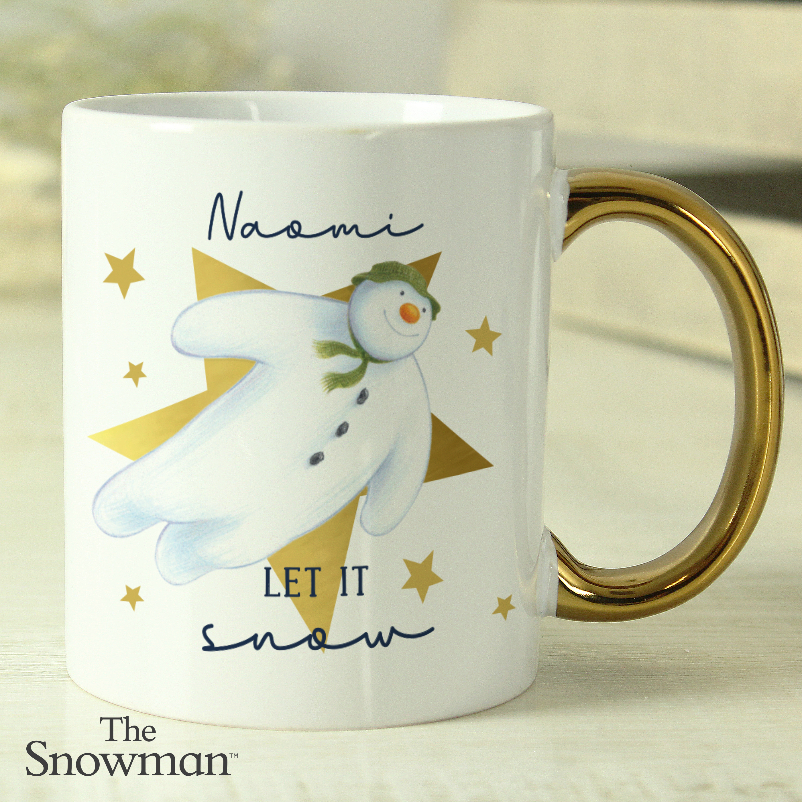 Personalised The Snowman Let it Snow Mug