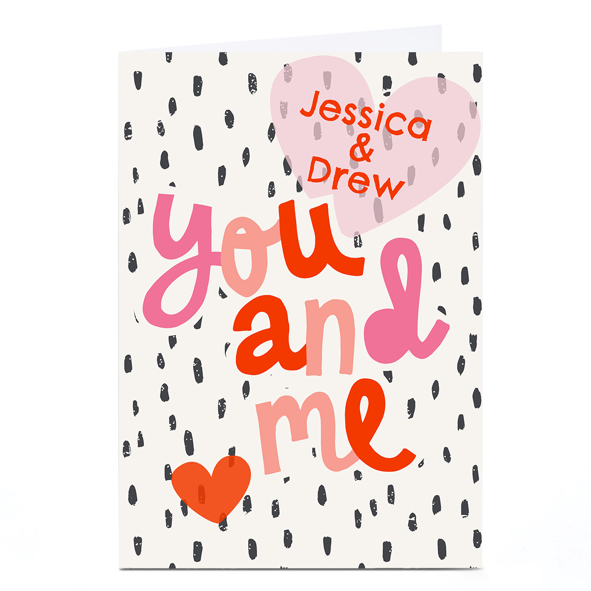 Personalised Bev Hopwood Valentine's Day Card - You & Me