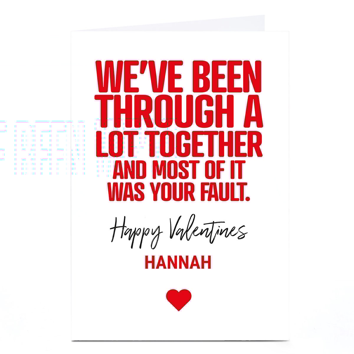 Personalised Punk Valentine's Day Card - Been Through A Lot