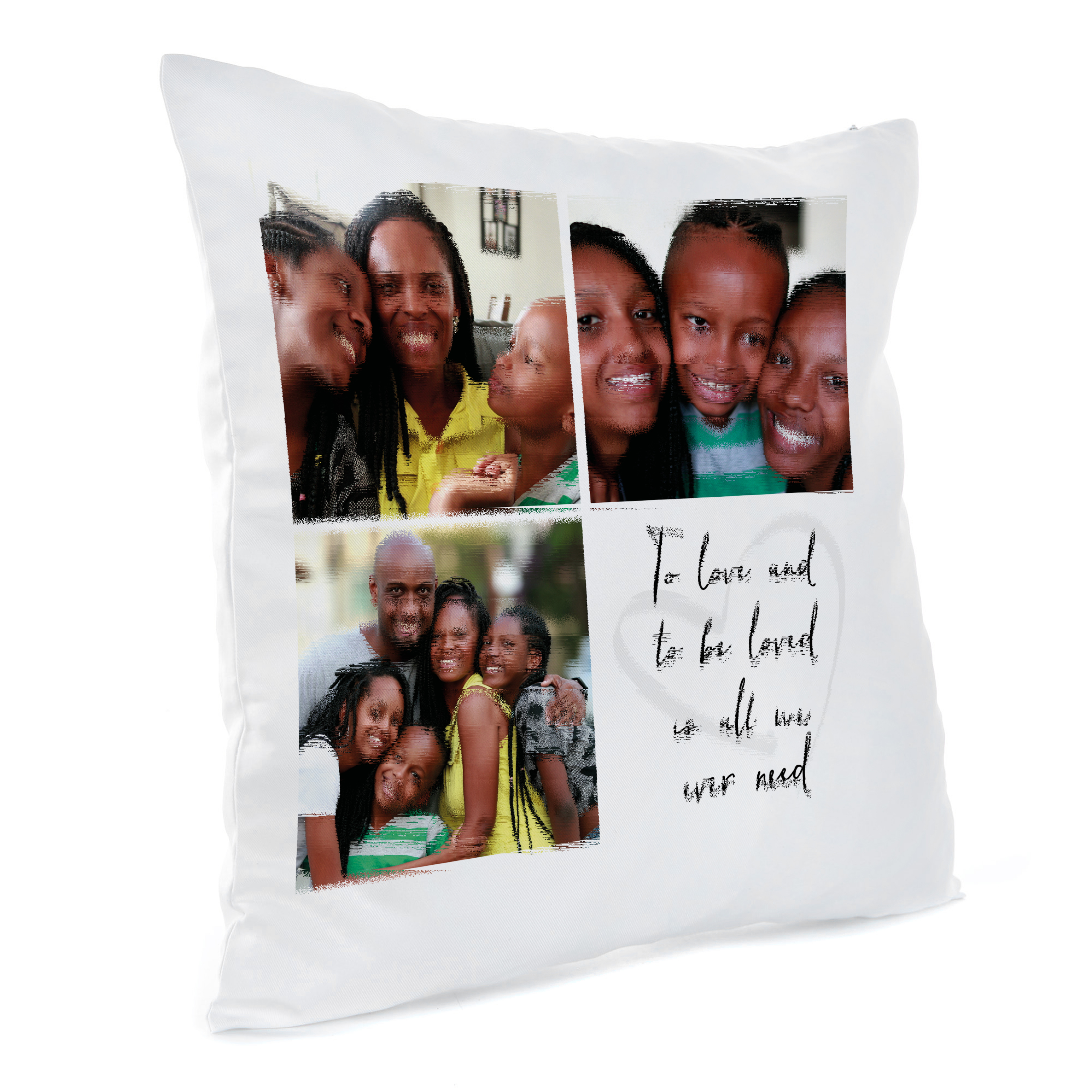 Personalised Photo Cushion - To Love and Be Loved