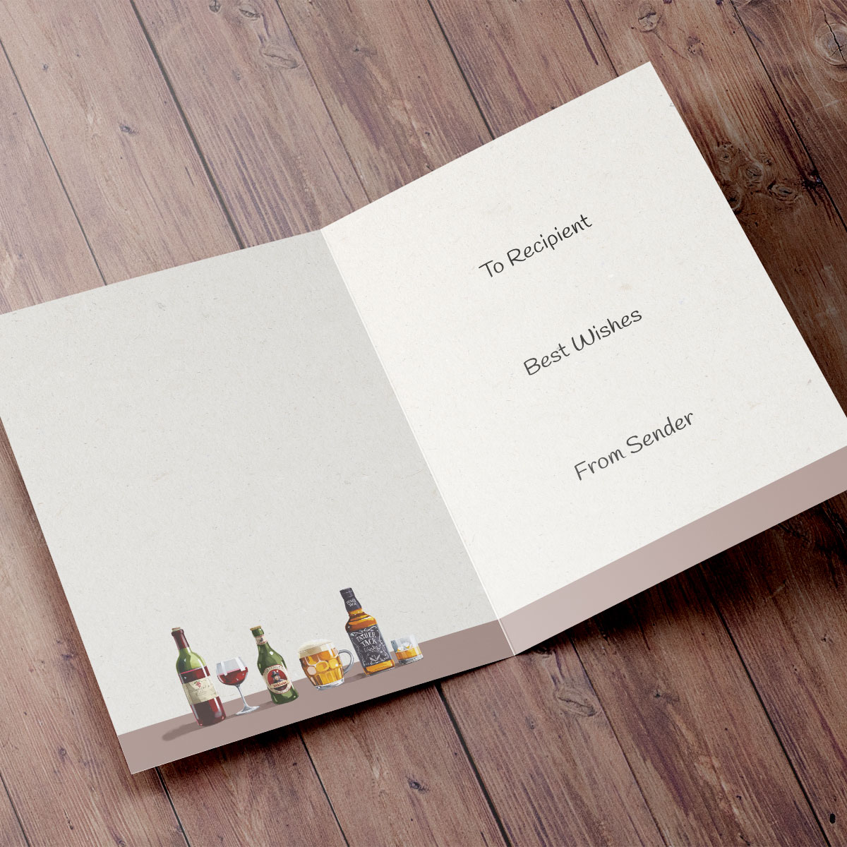 Personalised Father's Day Card - Grandad Beer Tap And Bow