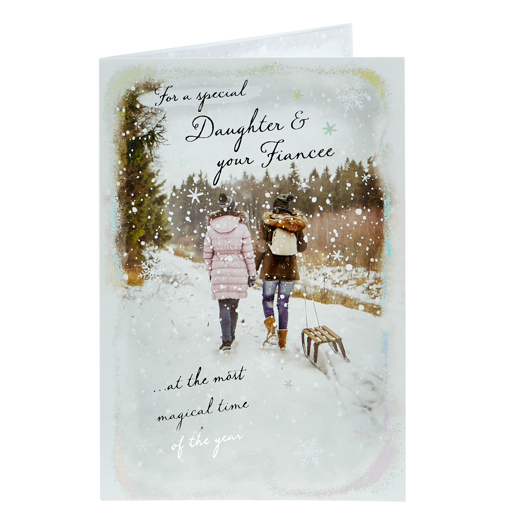Christmas Card - Daughter & Fiancee Magical Time