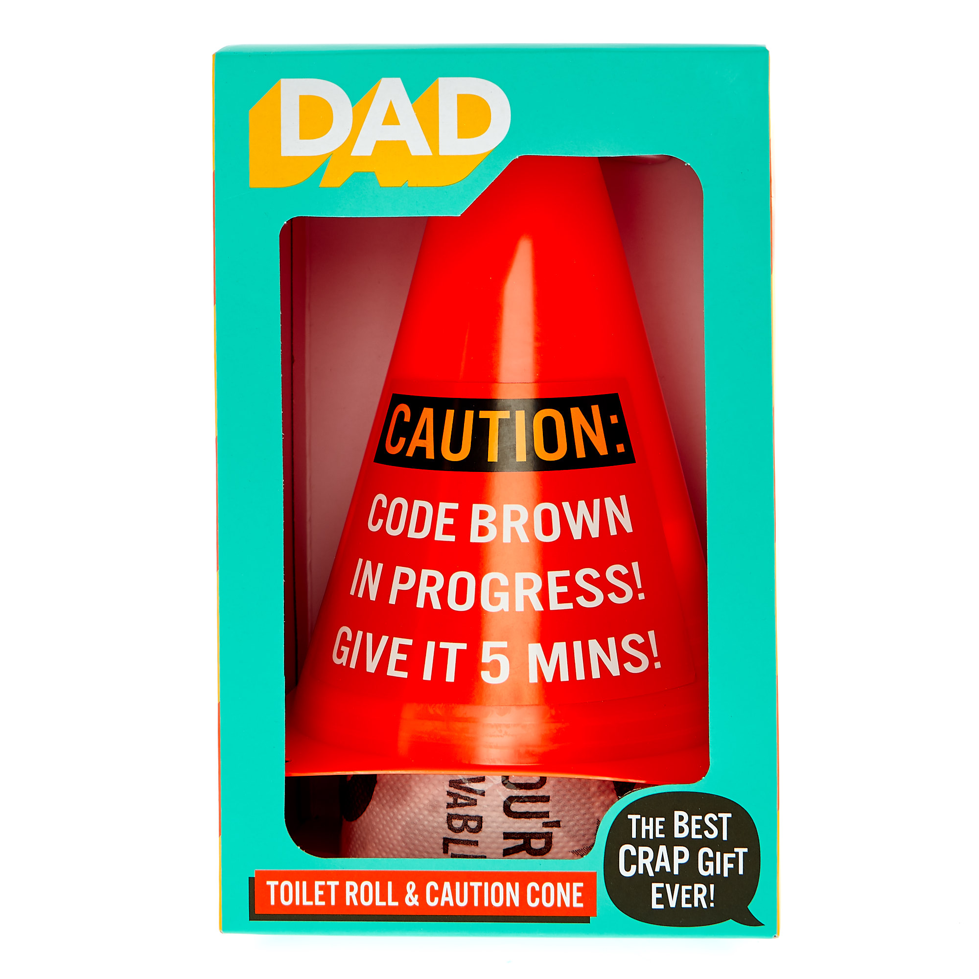 Dad Toilet Roll & Caution Cone