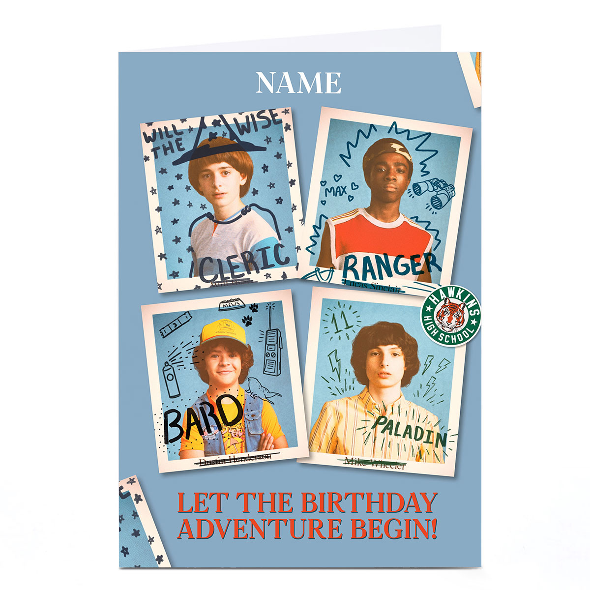 Personalised Birthday Card - Stranger Things Let the Birthday Adventure Begin!