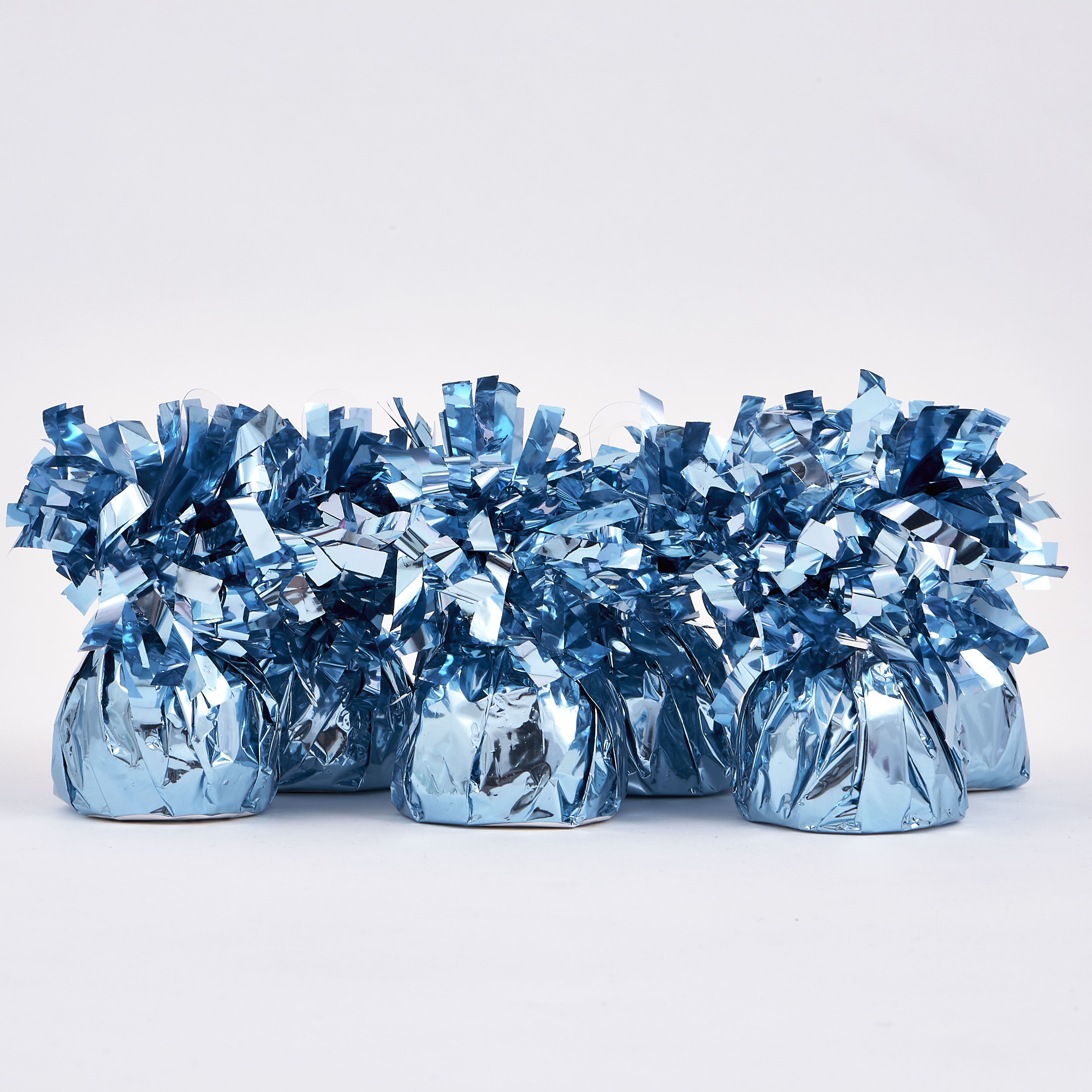 Light Blue Foil Balloon Weights - Pack of 12